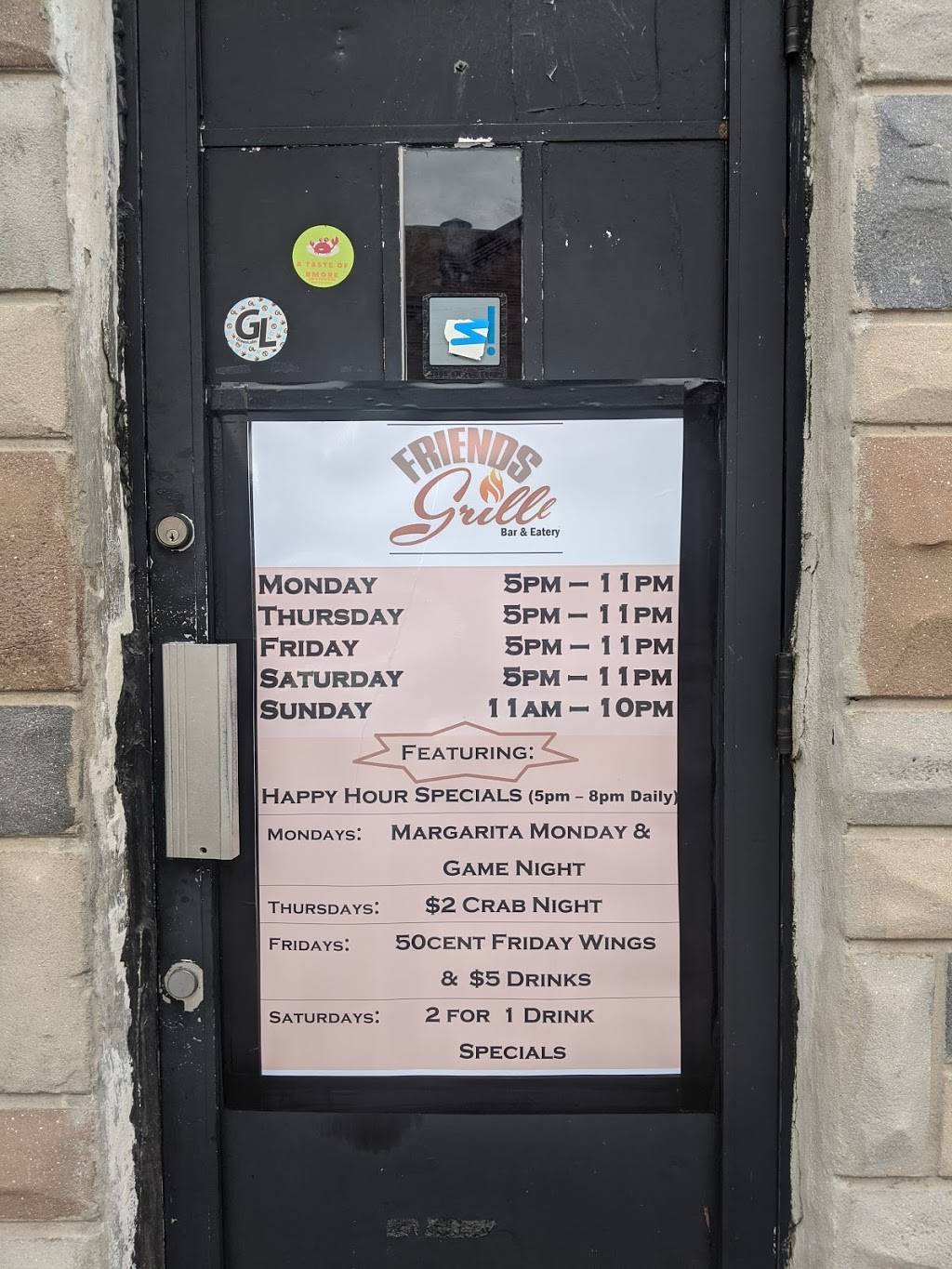 Friends Grill | restaurant | 737 Carroll St, Baltimore, MD 21230, USA | 4437594182 OR +1 443-759-4182