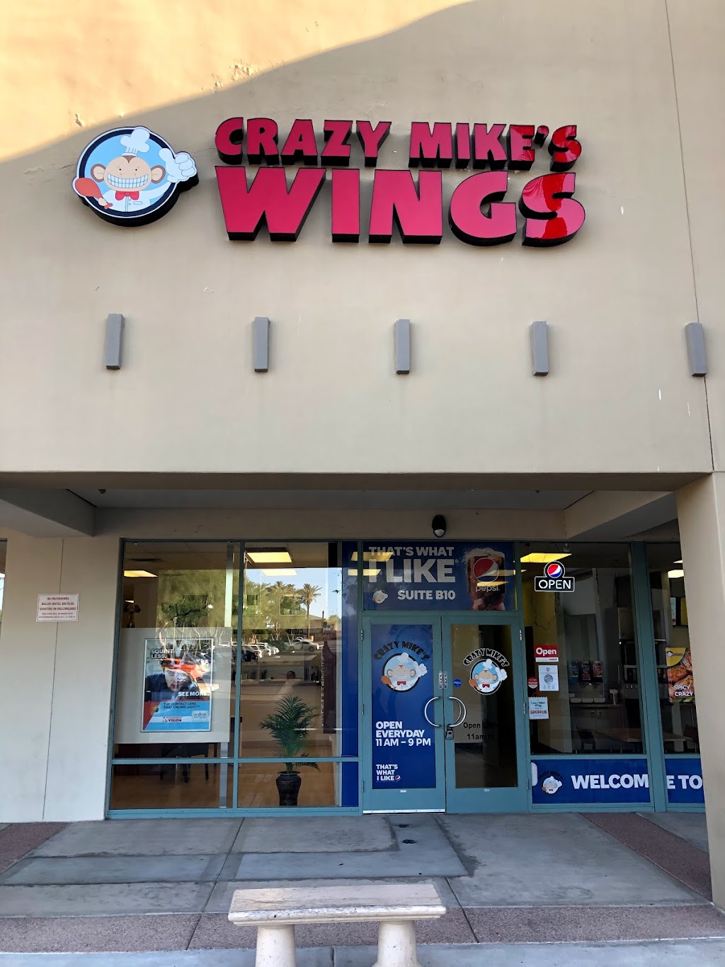 crazy mikes wings | restaurant | 14175 W Indian School Rd B-10, Goodyear, AZ 85395, USA | 6234404277 OR +1 623-440-4277