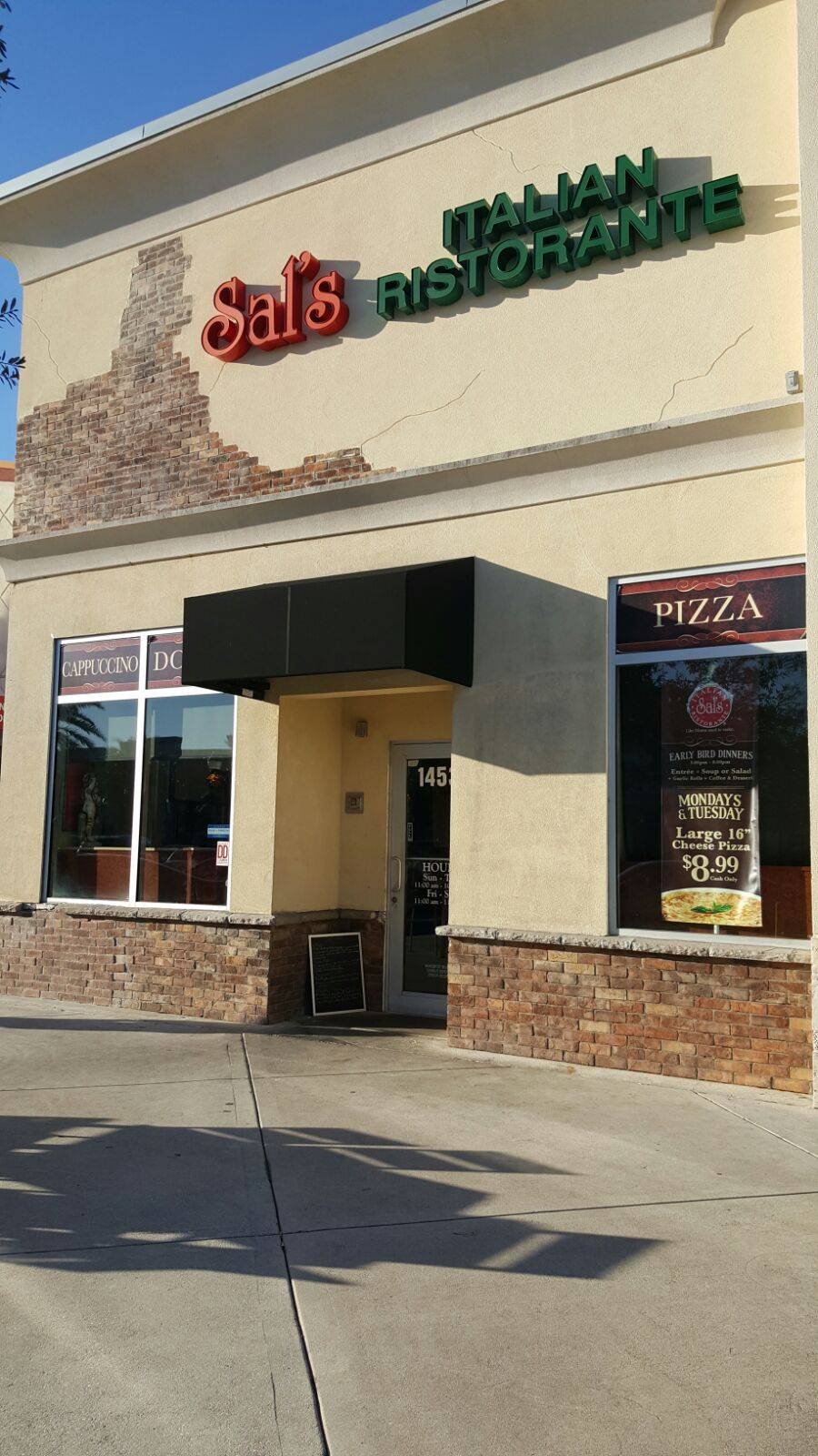 Sals Italian Ristorante | restaurant | Paraiso Parc, 15717 Pines Blvd # C5, Pembroke Pines, FL 33027, USA | 9543744000 OR +1 954-374-4000