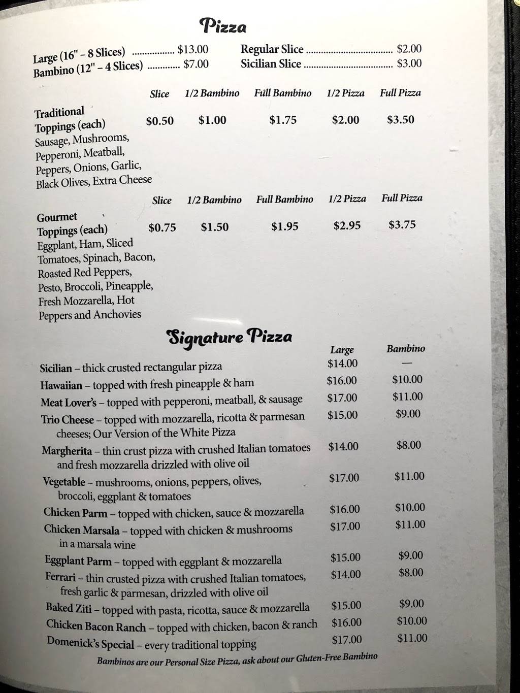 Dominicks Pizza Cafe | restaurant | 10 Ibm Rd, Poughkeepsie, NY 12601, USA | 8452401475 OR +1 845-240-1475