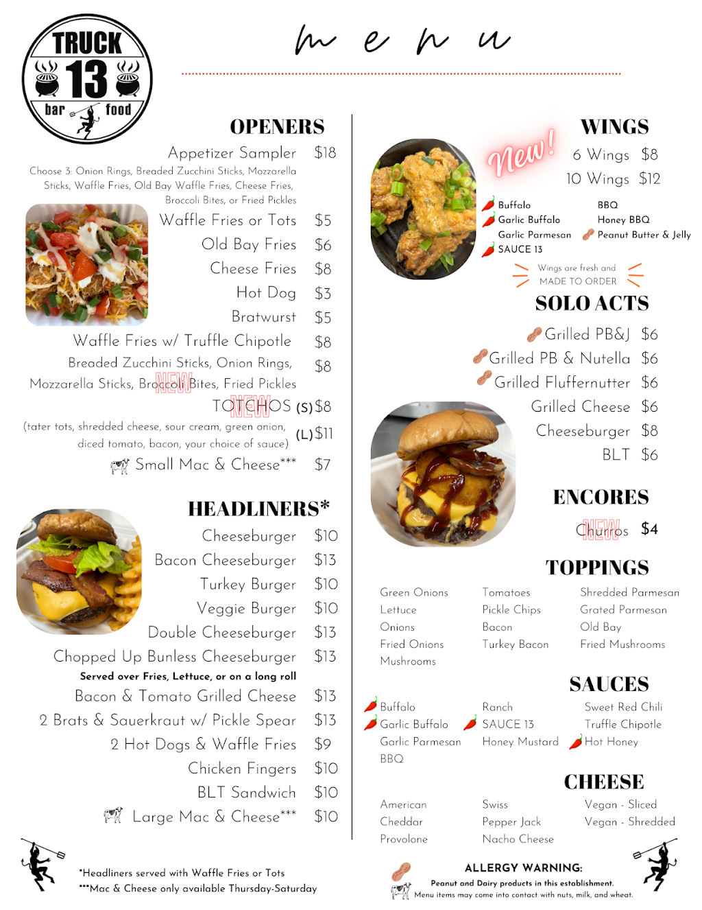 Truck 13 | restaurant | 1706 Philadelphia Pike, Wilmington, DE 19809, USA | 3027467033 OR +1 302-746-7033