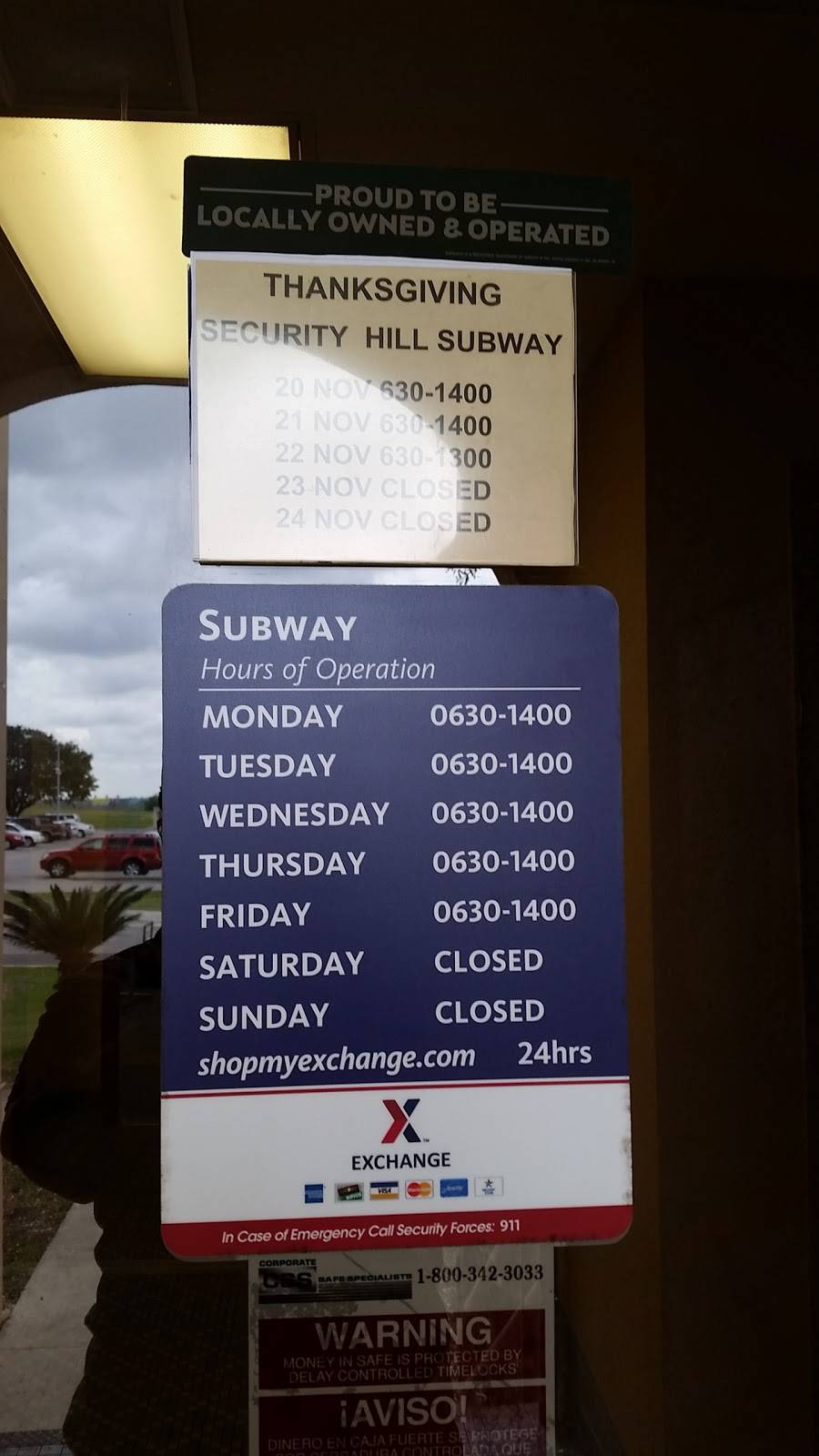 Subway Restaurants | restaurant | 236 Kirknewton St, Lackland AFB, TX 78236, USA | 2109274462 OR +1 210-927-4462