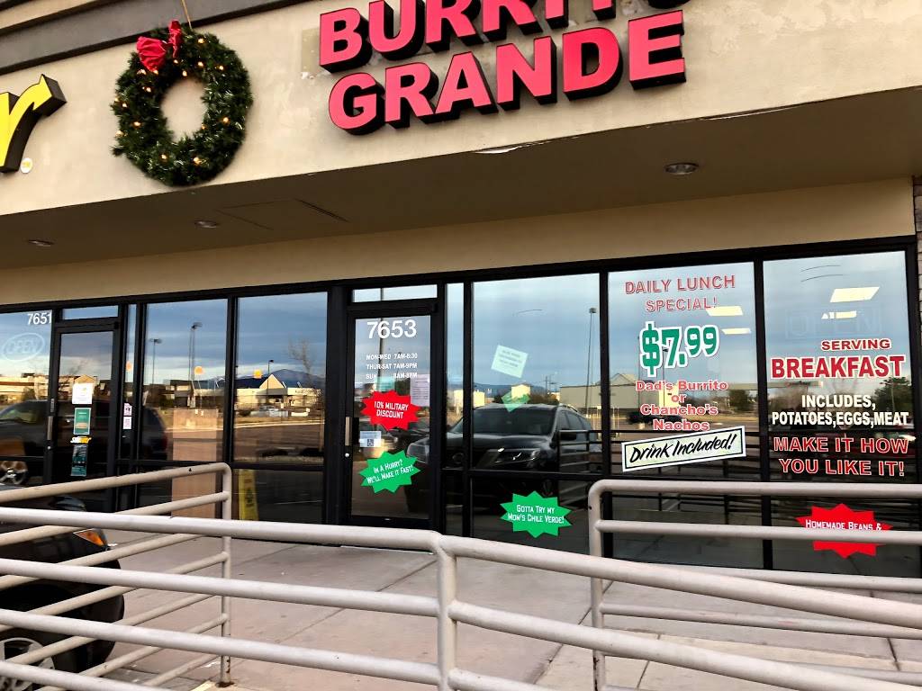 Burrito Grande | restaurant | 7653 McLaughlin Rd, Peyton, CO 80831, USA | 7194952130 OR +1 719-495-2130