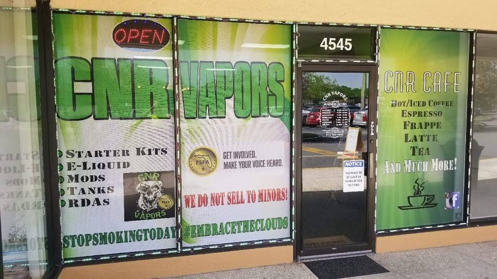 CNR VAPORS LLC. | cafe | 4545 Gunn Hwy, Tampa, FL 33624, USA | 8137699446 OR +1 813-769-9446