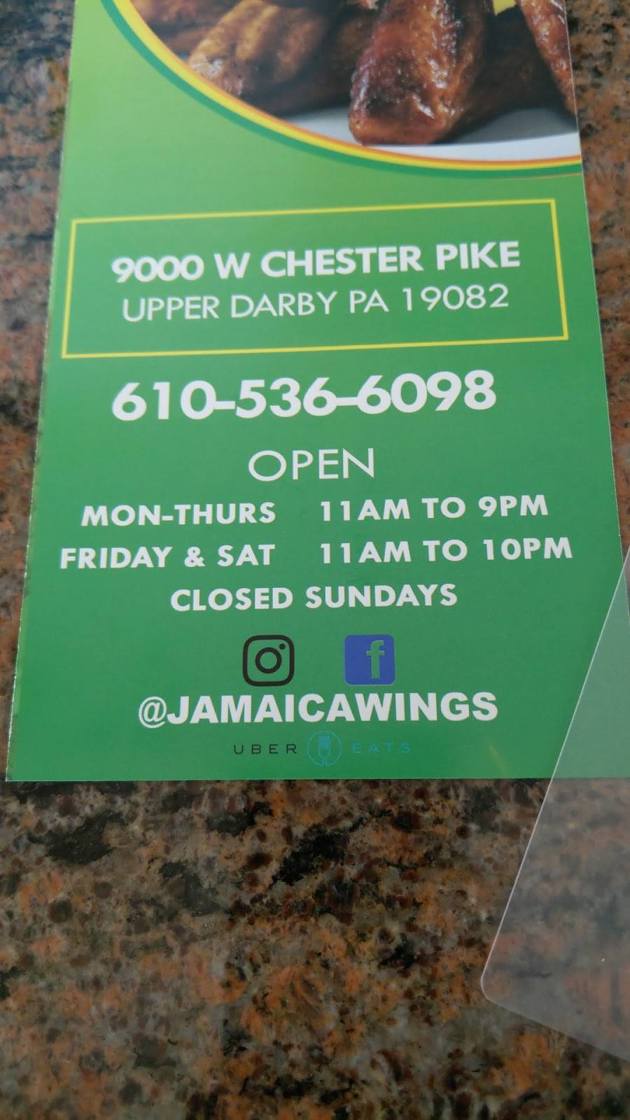 Jamaica Wings | restaurant | Upper Darby, PA 19082, USA | 6105366098 OR +1 610-536-6098