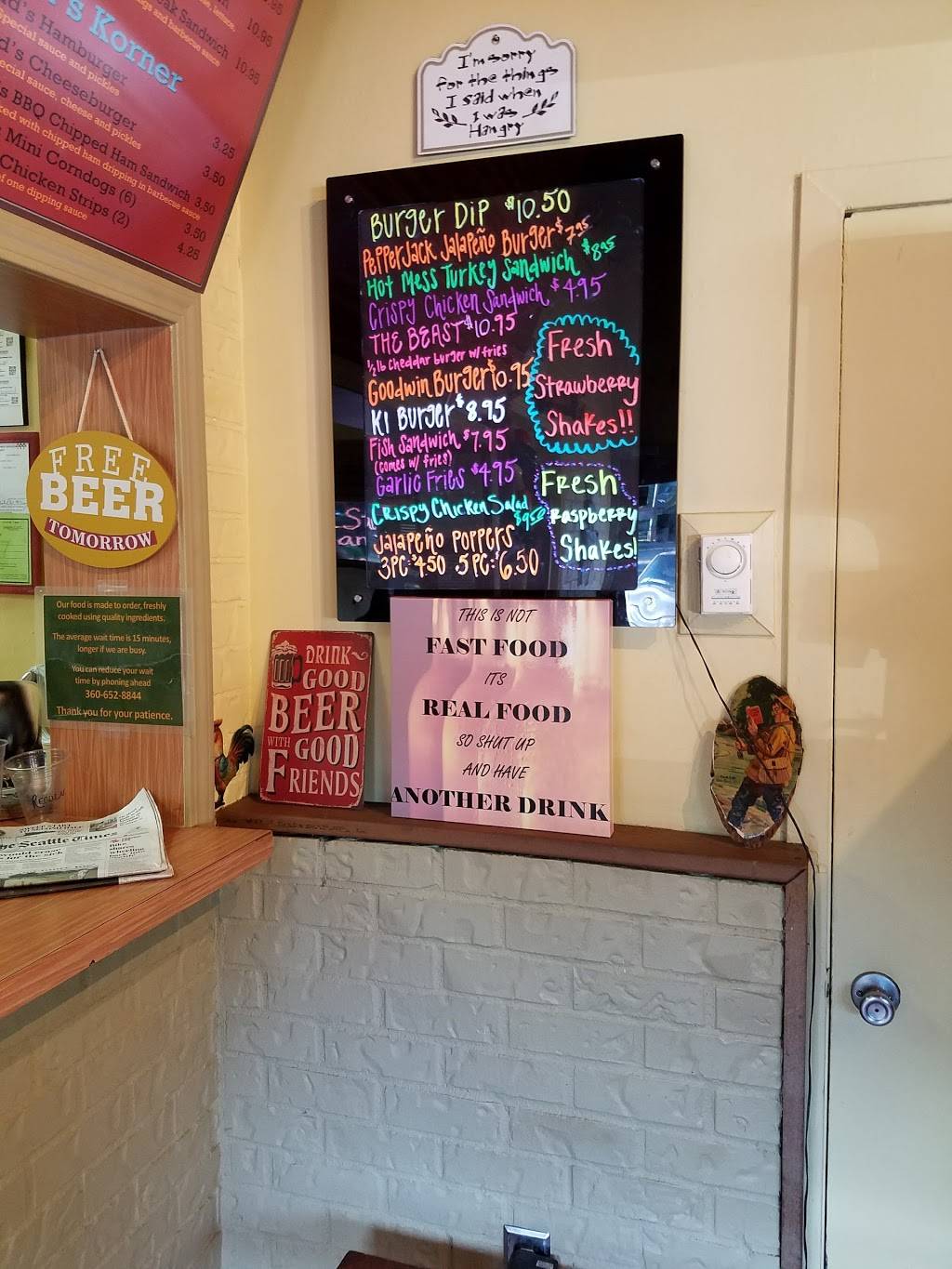 Country Burger | restaurant | 3110 Lakewood Rd, Arlington, WA 98223, USA | 3606528844 OR +1 360-652-8844