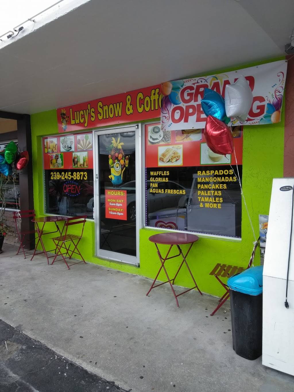 Lucys Snow & Coffee | cafe | 7460 San Carlos Blvd Suit C, Fort Myers, FL 33967, USA | 2392458873 OR +1 239-245-8873