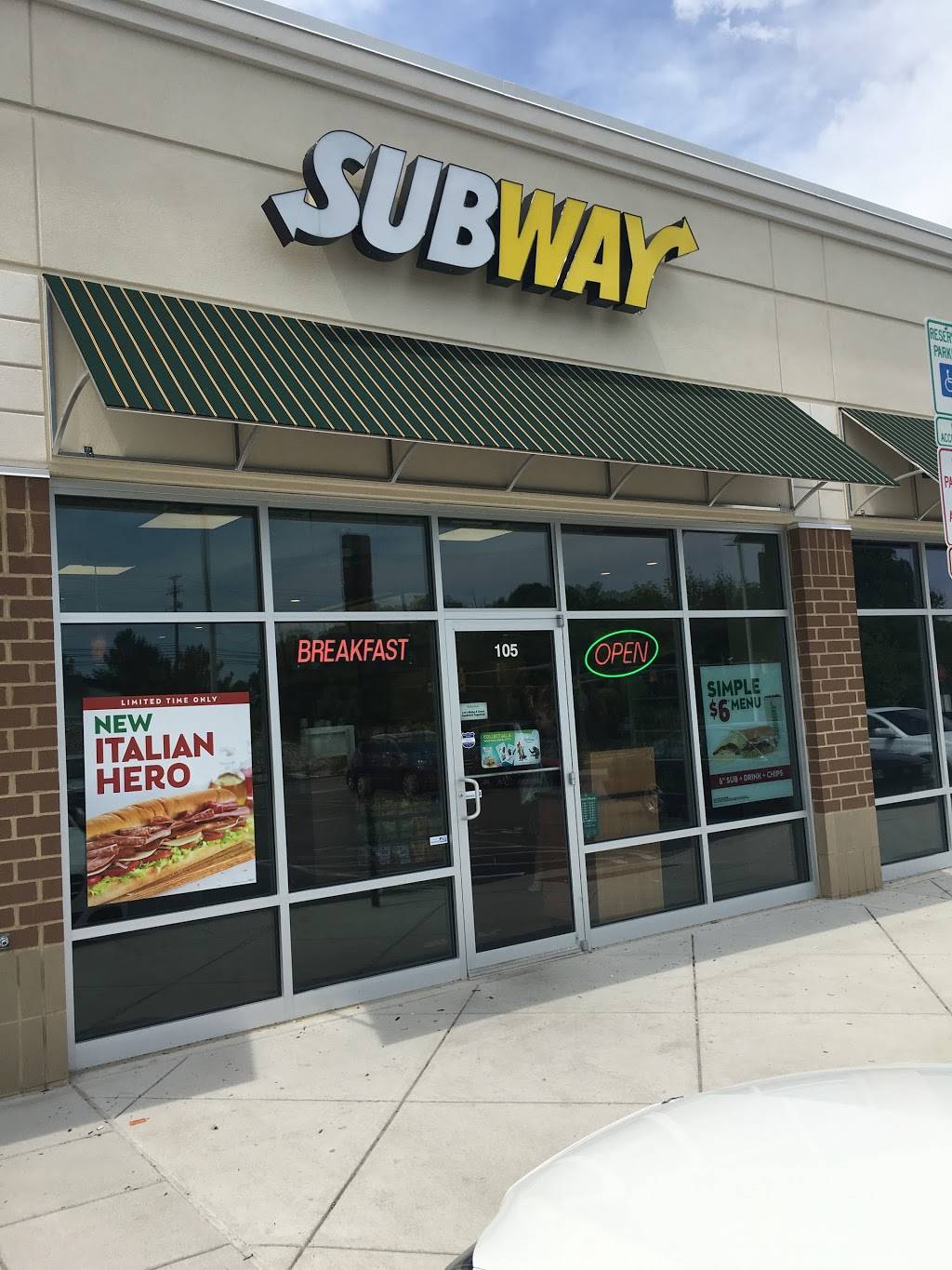 Subway | restaurant | 1741 Dorsey Rd #105, Hanover, MD 21076, USA | 4107962200 OR +1 410-796-2200