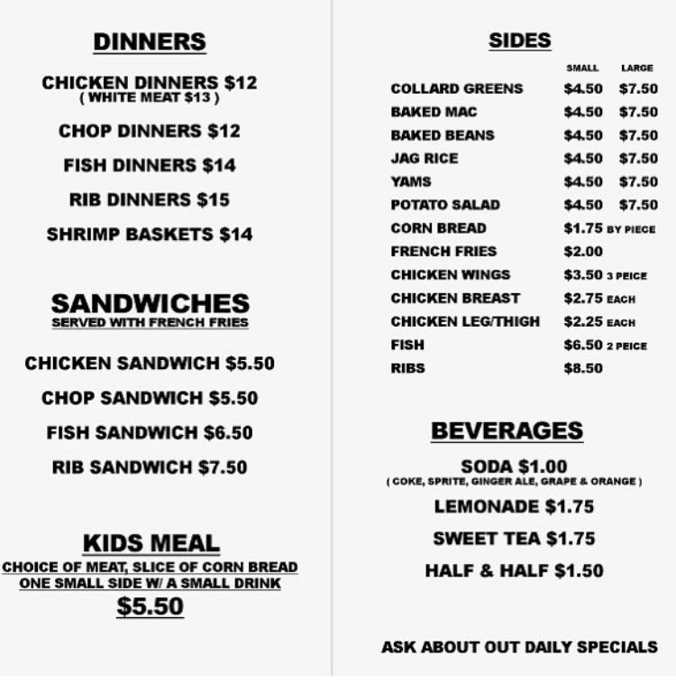 Geegees Southern Cuisine | restaurant | 105 Plainfield St, Providence, RI 02909, USA | 4014700234 OR +1 401-470-0234