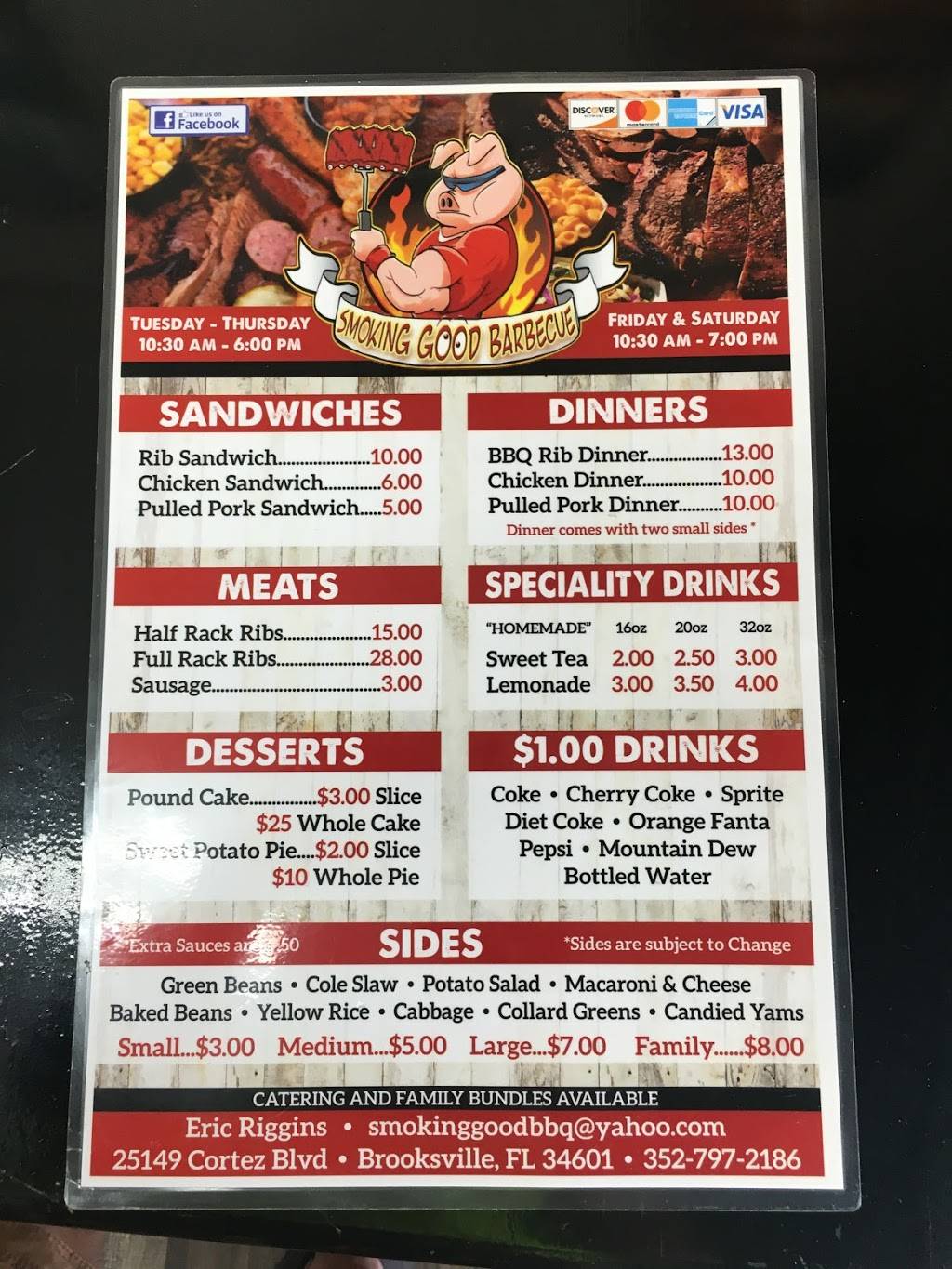 Smoking Good Barbecue Catering | restaurant | 25149 Cortez Blvd, Brooksville, FL 34601, USA | 3527972186 OR +1 352-797-2186