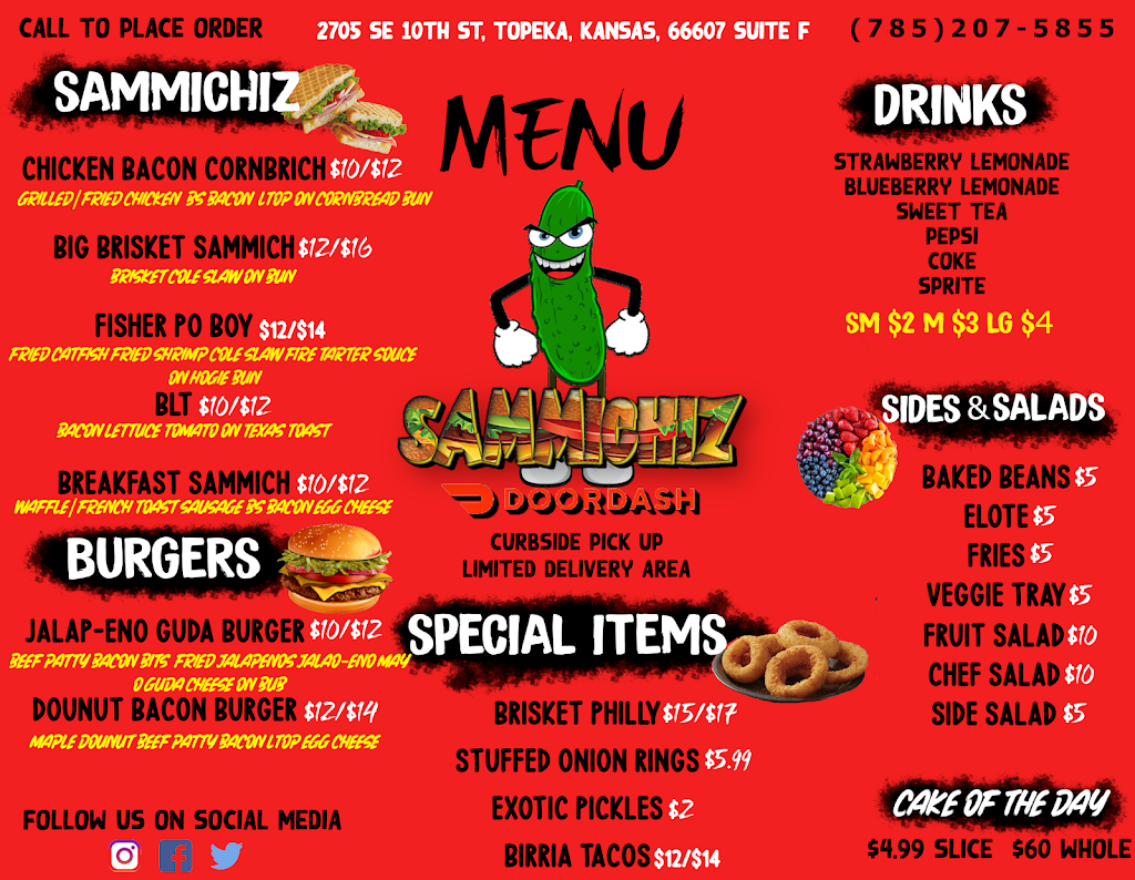 SAMMICHIZ | restaurant | 2705 SE 10th St, Topeka, KS 66607, USA | 7853703763 OR +1 785-370-3763