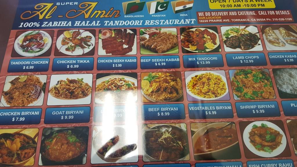 Super Al-Amin Halal Restaurant & Groceries | restaurant | 18220 Prairie Ave, Torrance, CA 90504, USA | 3105381188 OR +1 310-538-1188