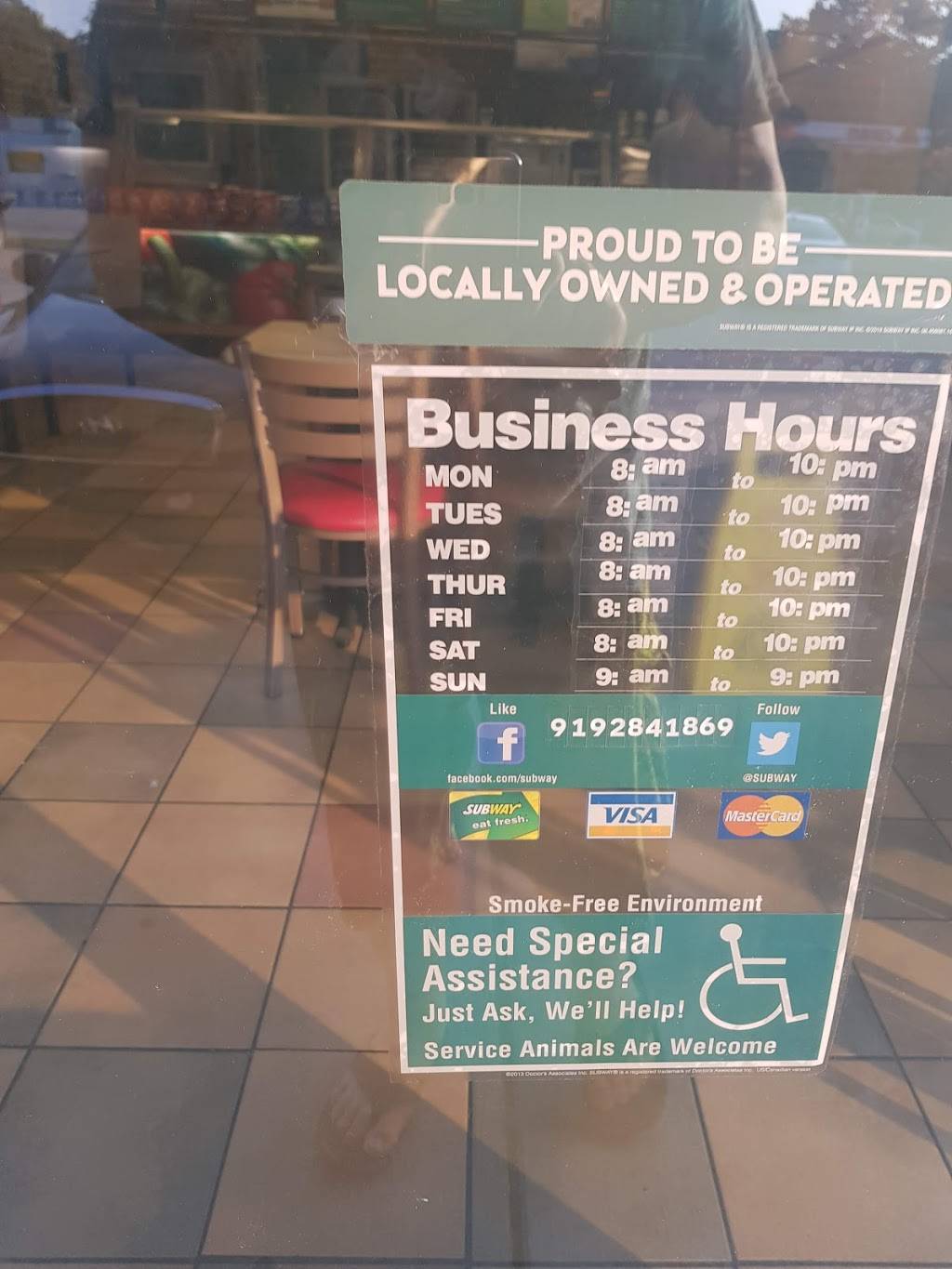 Subway Restaurants | restaurant | 8767 Old Kings Rd S, Jacksonville, FL 32217, USA | 9047336444 OR +1 904-733-6444