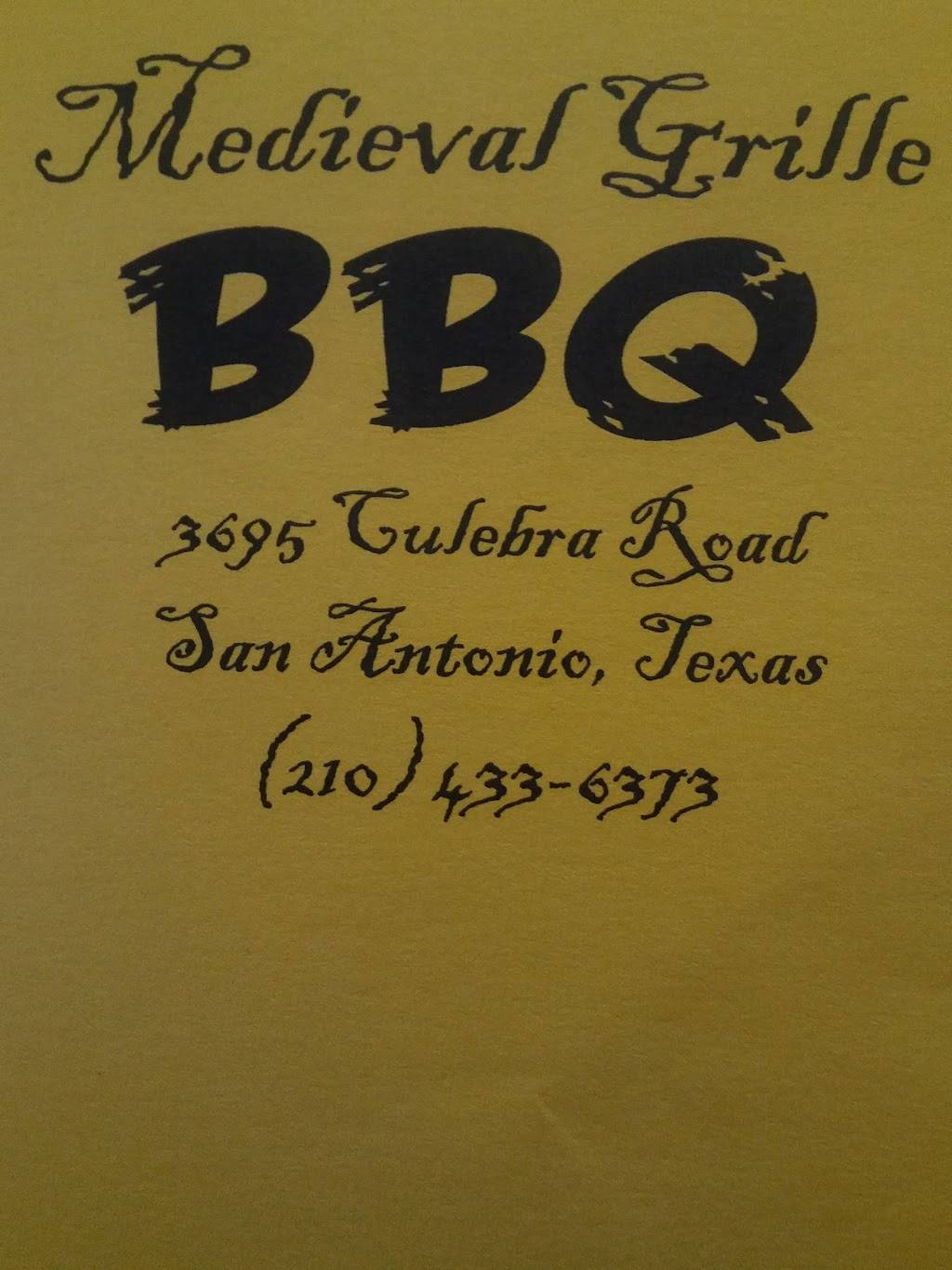 Medieval Grille | restaurant | 3695 Culebra Rd, San Antonio, TX 78228, USA | 2104336373 OR +1 210-433-6373