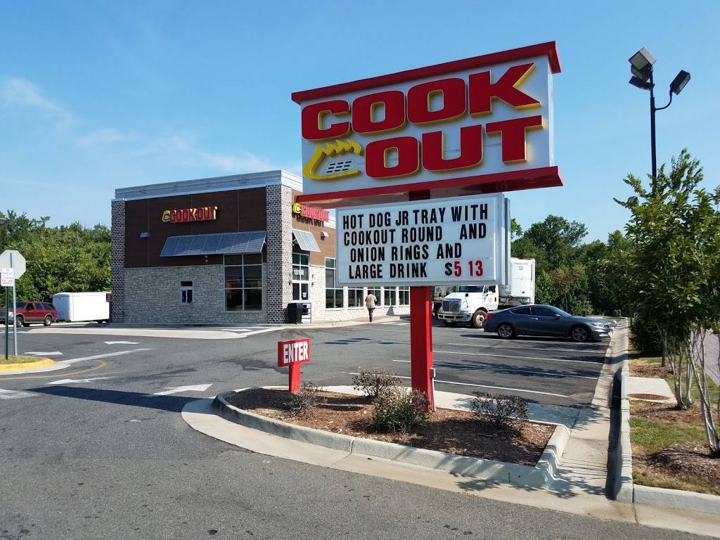 Cook Out | restaurant | 10108 Jefferson Davis Hwy, Fredericksburg, VA 22407, USA | 5404792203 OR +1 540-479-2203