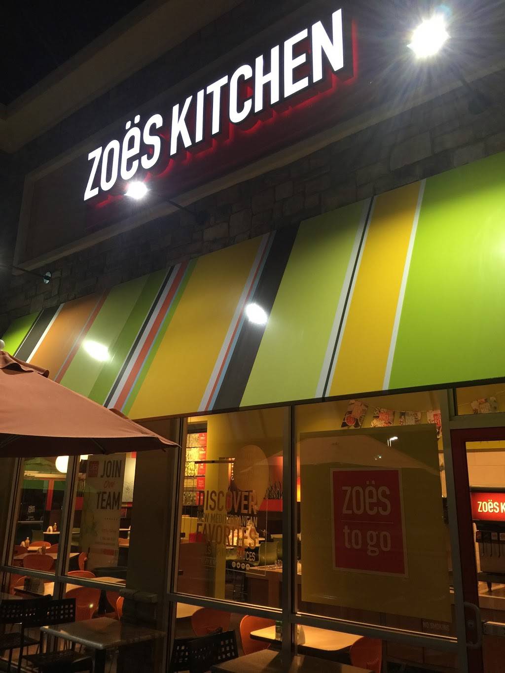 Zoës Kitchen | restaurant | 3058 Mallory Ln Suite 160, Franklin, TN 37067, USA | 6157710053 OR +1 615-771-0053