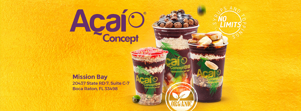 Acai Concept Boca Raton | restaurant | 20437 FL-7, Boca Raton, FL 33498, USA | 5619313935 OR +1 561-931-3935