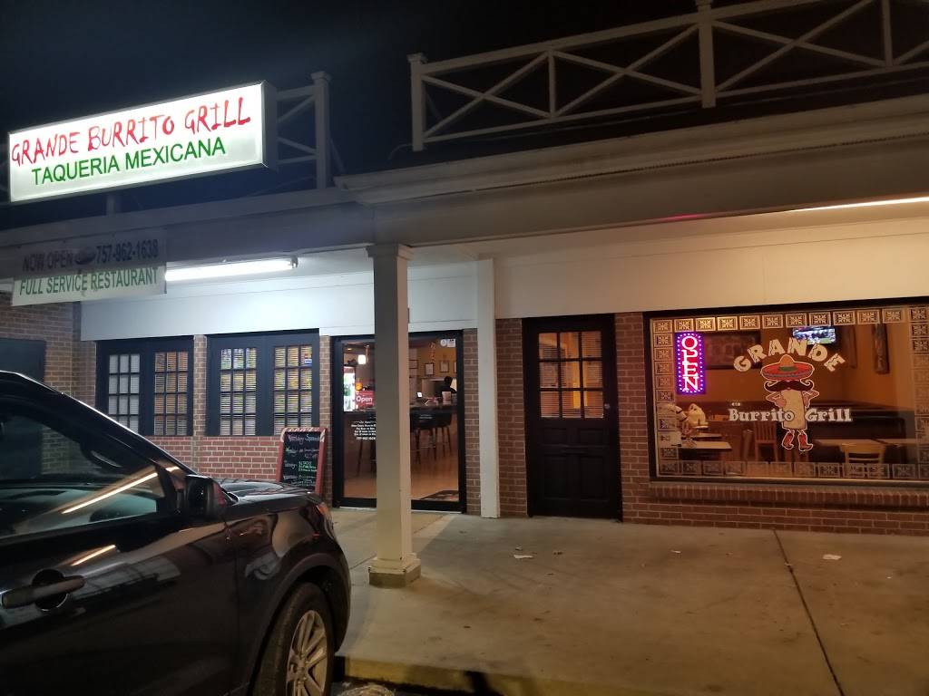 Grande Burrito Grill | restaurant | 138 Thalia Village Shoppes, Virginia Beach, VA 23452, USA | 7579621638 OR +1 757-962-1638