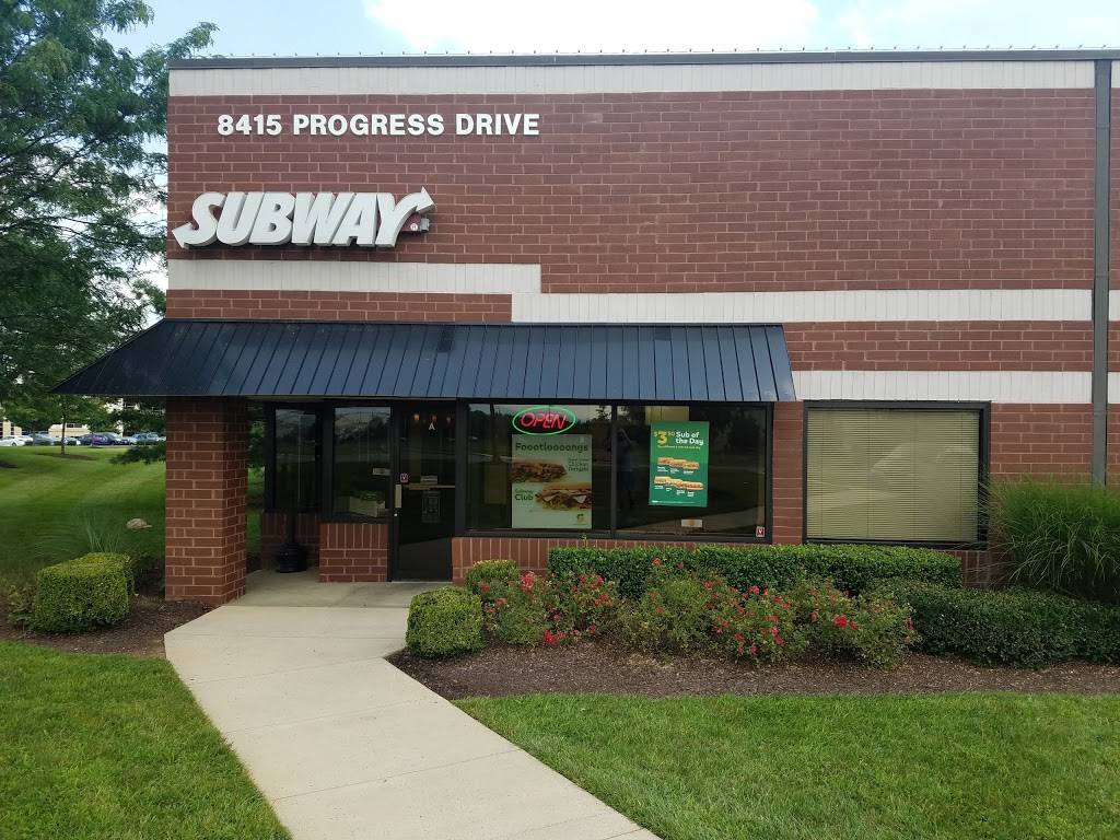 Subway | restaurant | 8415 Progress Drive, Suite A, Riverside Technology Park, Frederick, MD 21701, USA | 3016954020 OR +1 301-695-4020