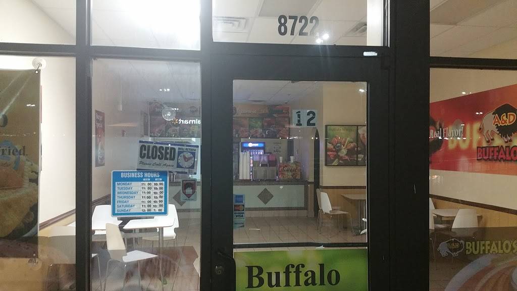 A&D Buffalo Wings | restaurant | 8722 Liberty Rd, Randallstown, MD 21133, USA | 4109224448 OR +1 410-922-4448