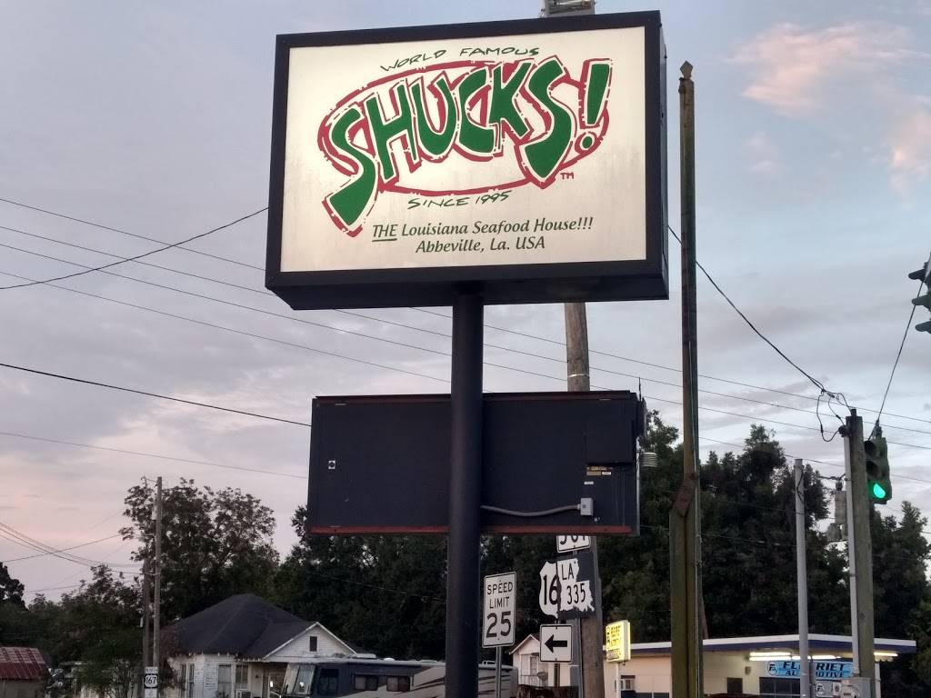 SHUCKS! | restaurant | 701 W Port St, Abbeville, LA 70510, USA | 3378983311 OR +1 337-898-3311