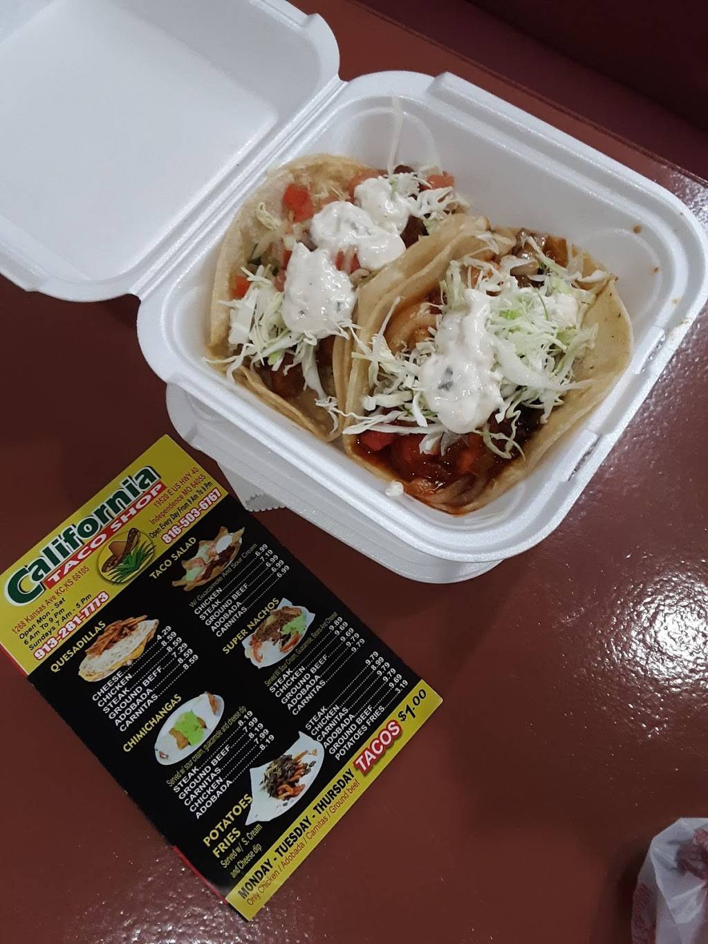 California Taco Shop | restaurant | 19520 E US Hwy 40, Independence, MO 64055, USA | 8165036767 OR +1 816-503-6767