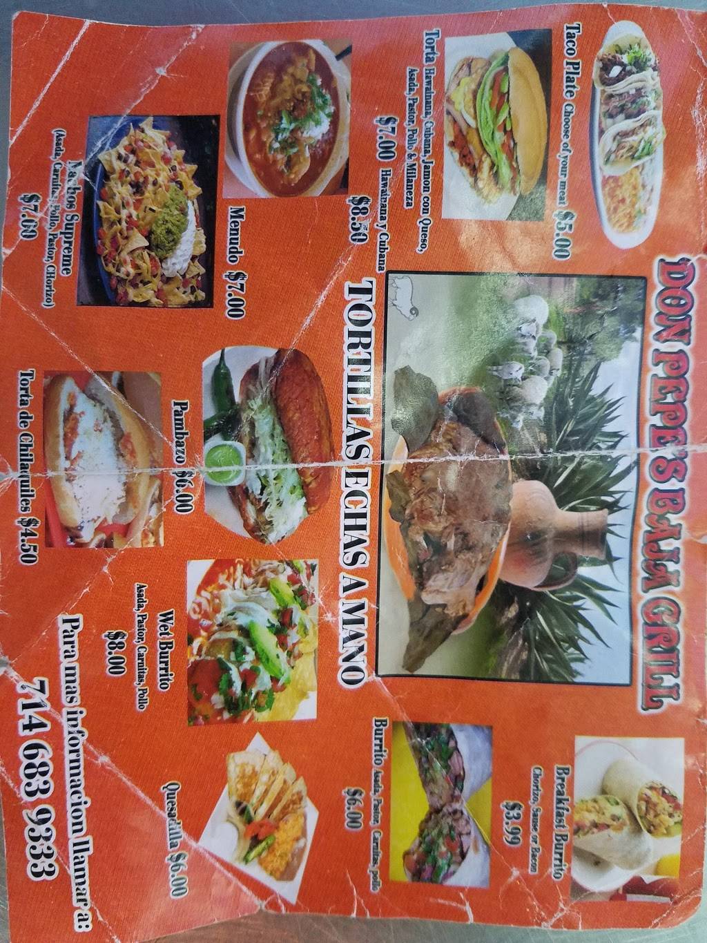 Tacos Don Pepes Baja Grill | restaurant | 7685-7699 9th St, Buena Park, CA 90621, USA | 6572568537 OR +1 657-256-8537