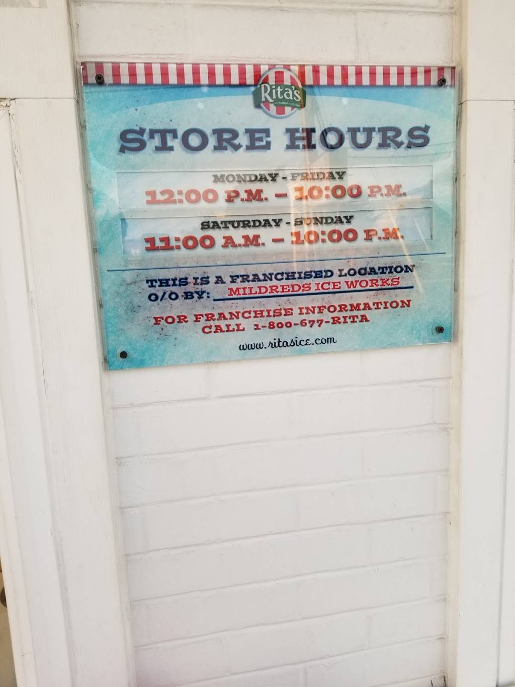 Ritas Italian Ice & Frozen Custard | restaurant | 9648 Belair Rd, Nottingham, MD 21236, USA | 4105297742 OR +1 410-529-7742