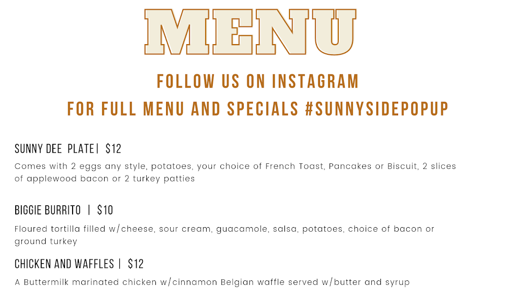 Sunnyside Breakfast Pop Up | restaurant | 1922 Broadway, Vallejo, CA 94589, USA | 7073410843 OR +1 707-341-0843