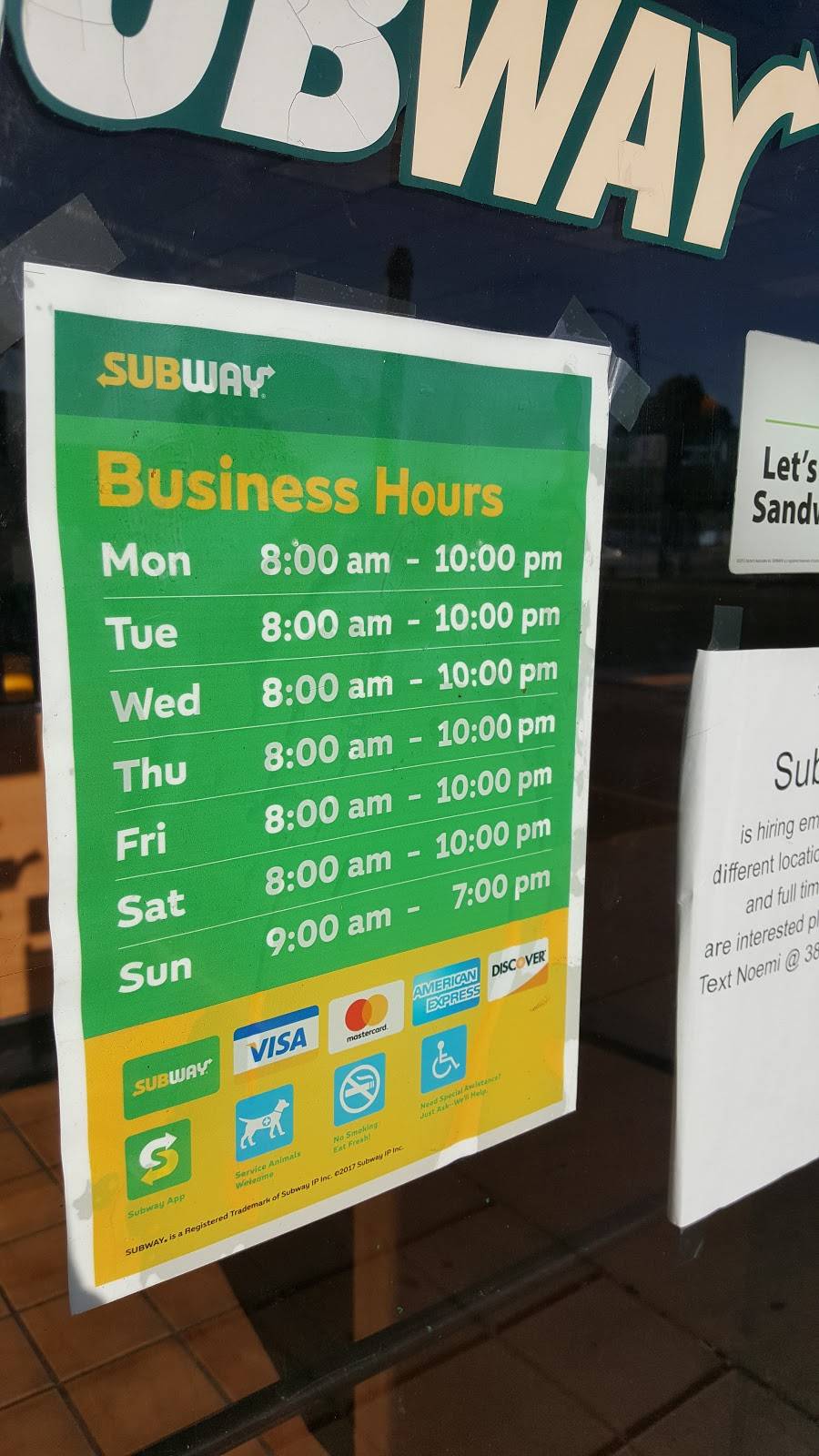 Subway | meal takeaway | 2090 S State St, Salt Lake City, UT 84115, USA | 8014855513 OR +1 801-485-5513