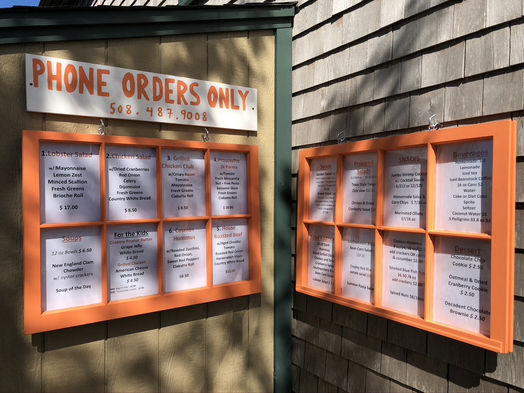 Cosmos To Go | restaurant | 43 Race Point Rd, Provincetown, MA 02657, USA | 5084879008 OR +1 508-487-9008