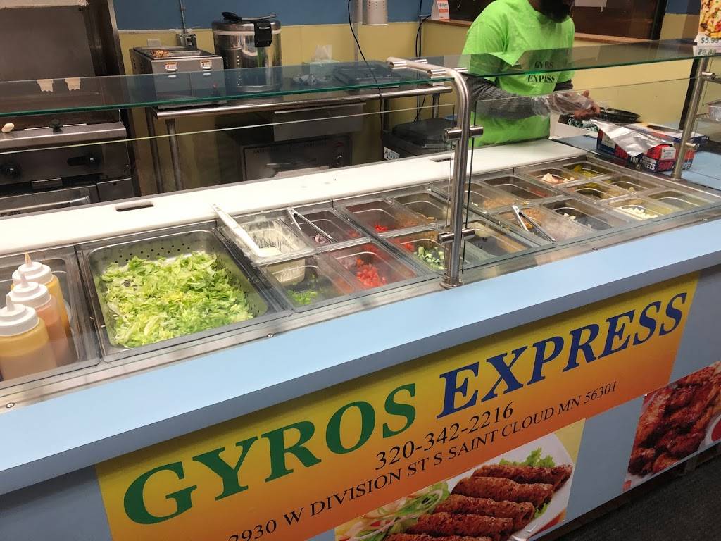 Gyros express | restaurant | 2930 W Division St, St Cloud, MN 56301, USA | 3203422216 OR +1 320-342-2216