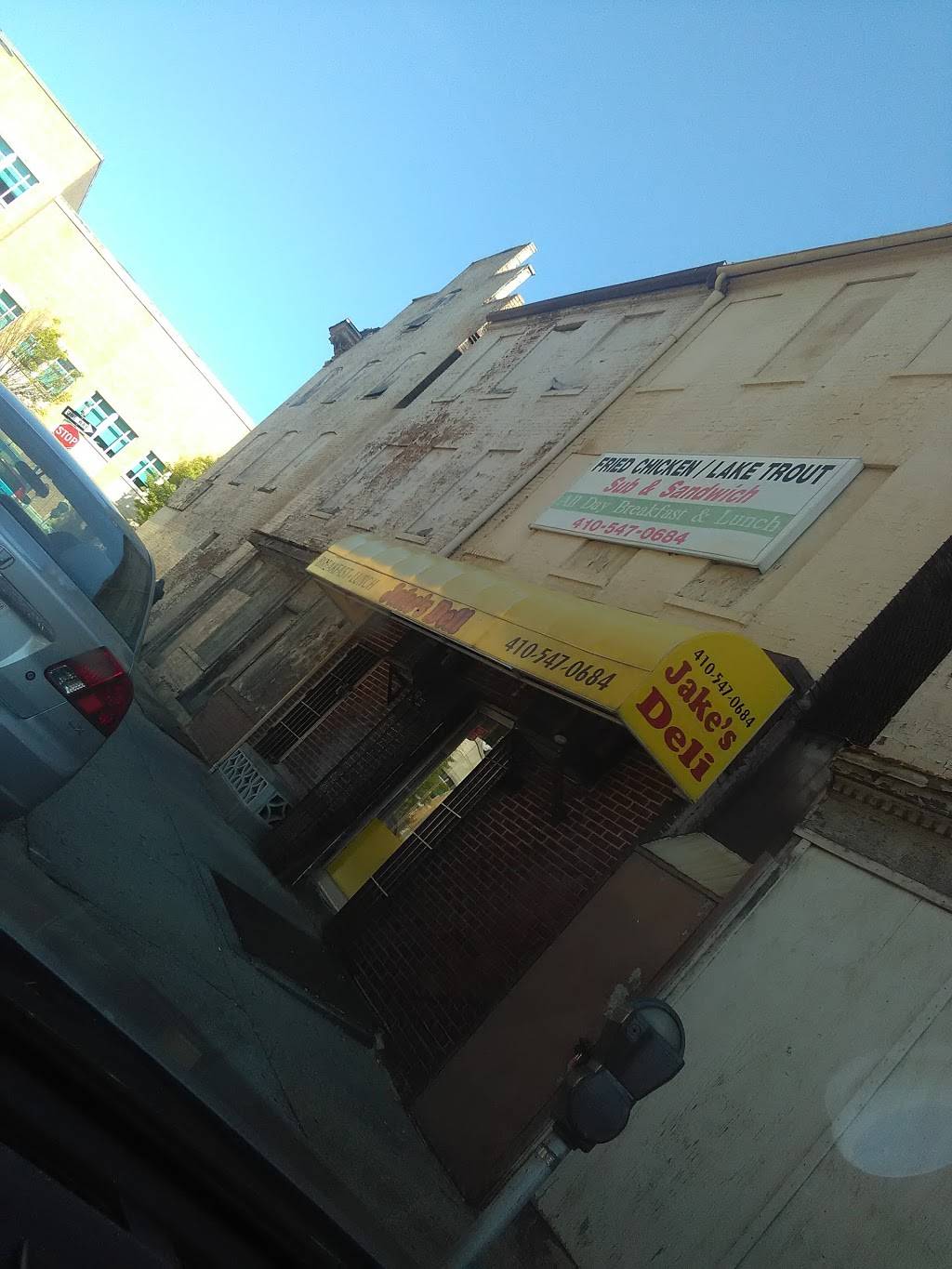 Jakes Deli Breakfast & Lunch | restaurant | 325 N High St, Baltimore, MD 21202, USA | 4105470684 OR +1 410-547-0684