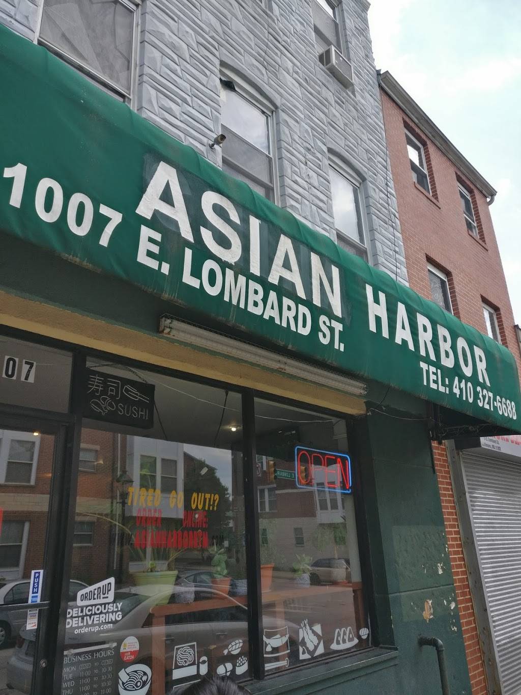 Asian Harbor | restaurant | 1007 E Lombard St, Baltimore, MD 21202, USA | 4103276688 OR +1 410-327-6688