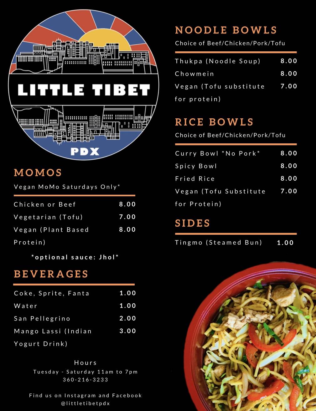 Little Tibet PDX | restaurant | 7316 N Lombard St, Portland, OR 97203, USA | 3602163233 OR +1 360-216-3233