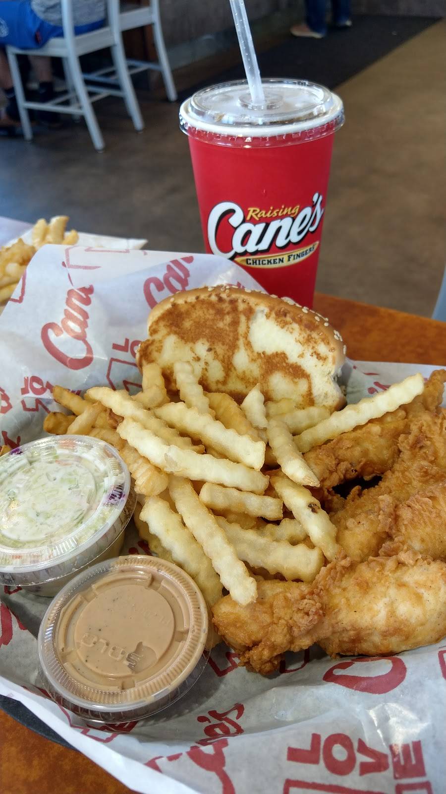 Raising Canes Chicken Fingers | meal takeaway | 3205 Justin Rd, Flower Mound, TX 75028, USA | 9728740359 OR +1 972-874-0359