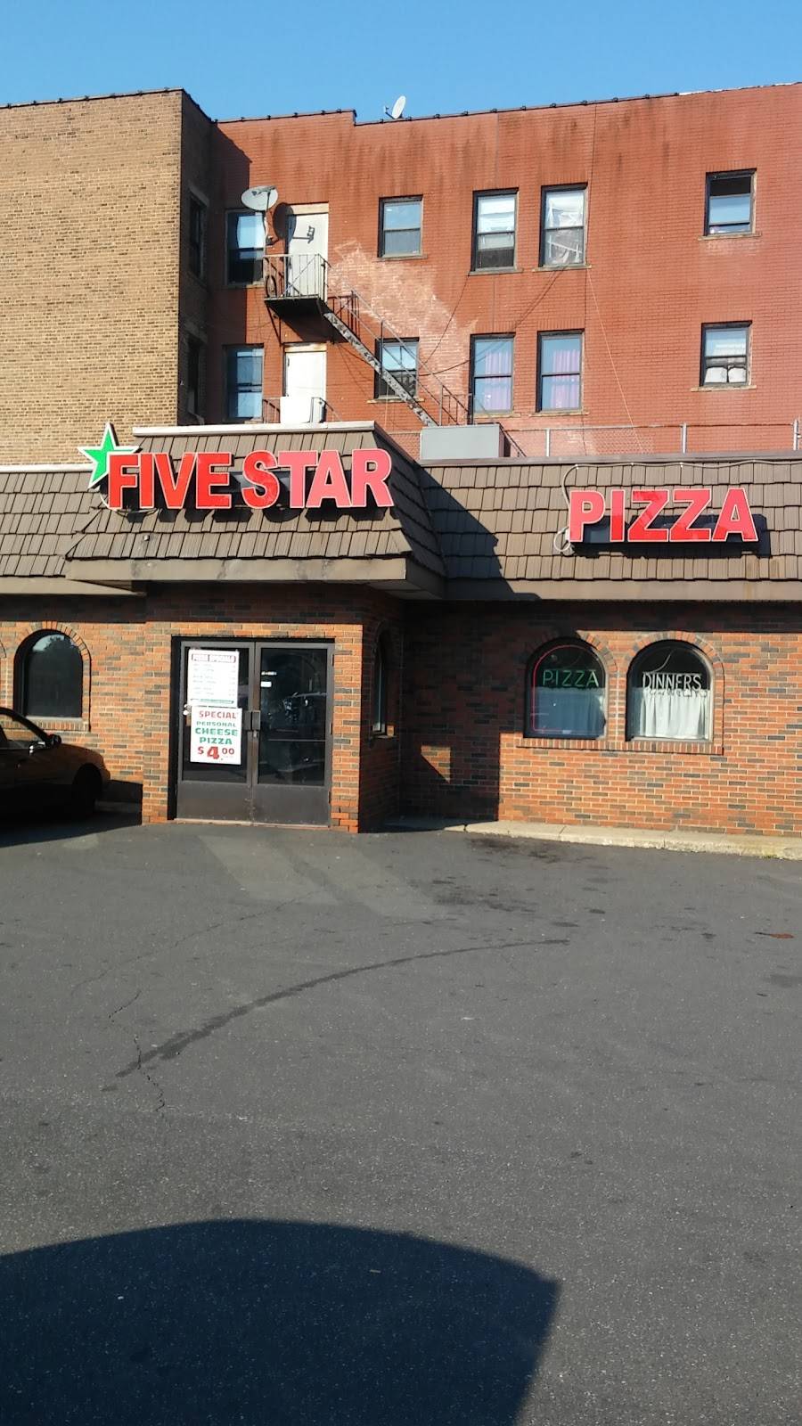 Five Star Pizza House & Restaurant | restaurant | 976 Park Ave, Bridgeport, CT 06604, USA | 2033846001 OR +1 203-384-6001