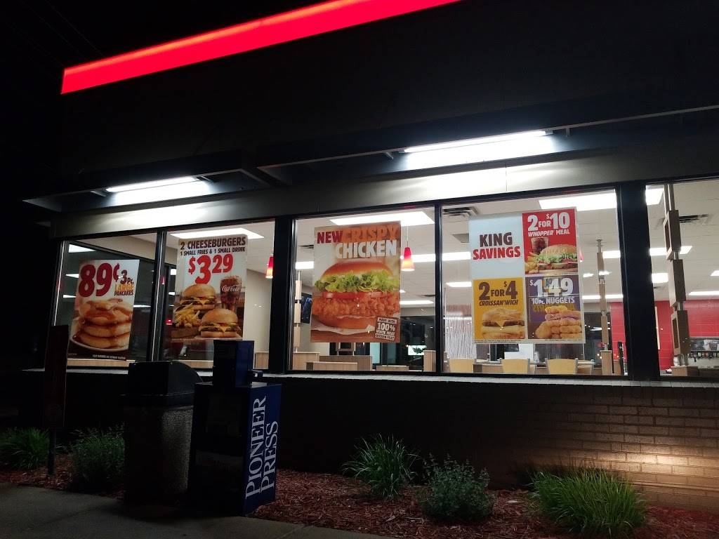 Burger King | restaurant | 1598 Hastings Ave, Newport, MN 55055, USA | 6514589445 OR +1 651-458-9445