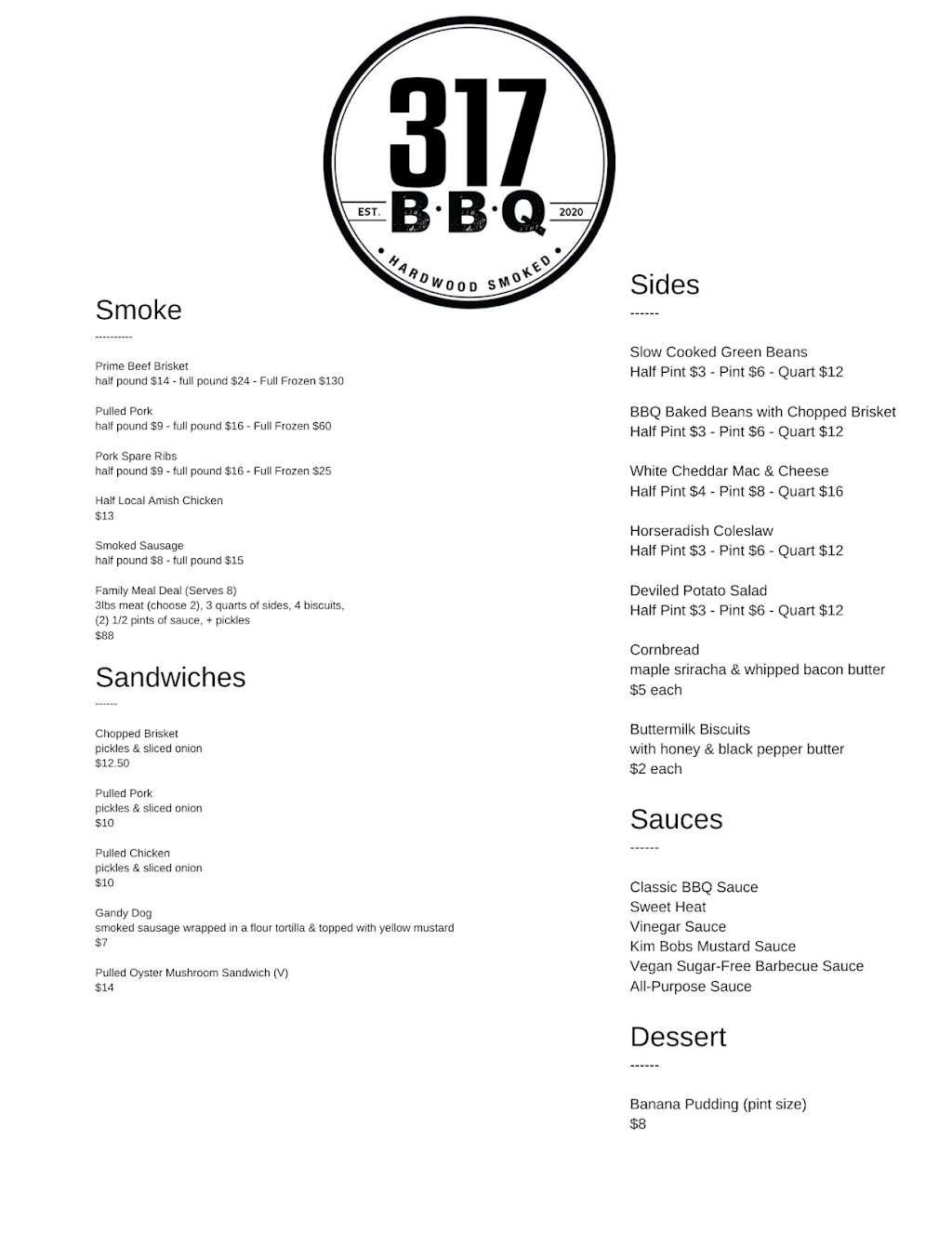 317 BBQ | restaurant | 6320 Guilford Ave, Indianapolis, IN 46220, USA | 3177440025 OR +1 317-744-0025