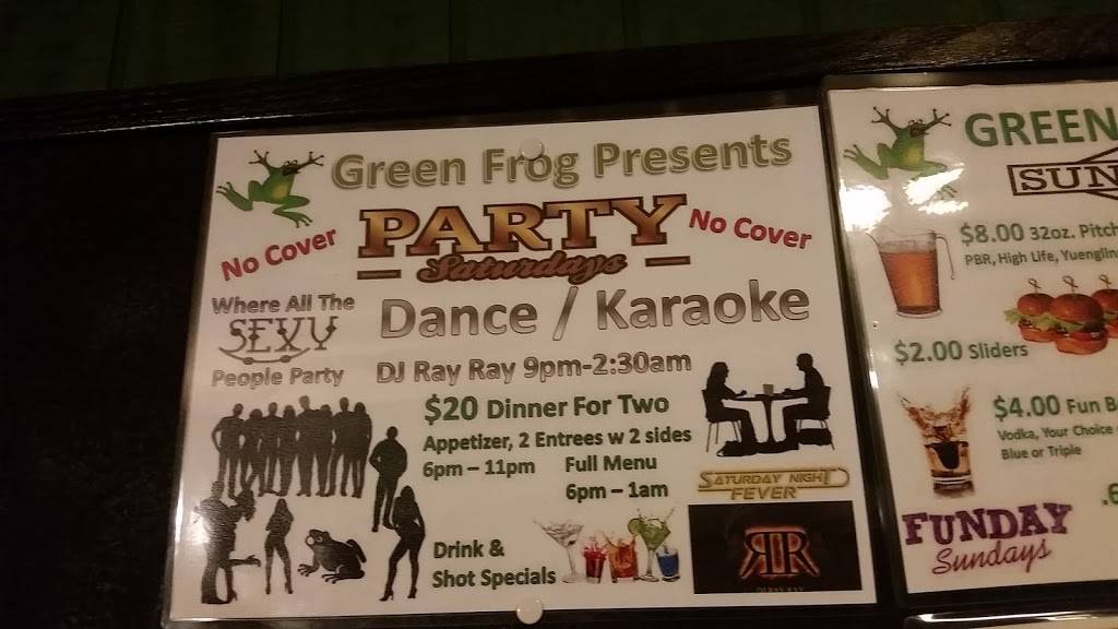 Green Frog Bar | restaurant | 5476 Shepherdstown Rd, Martinsburg, WV 25404, USA | 3042292999 OR +1 304-229-2999