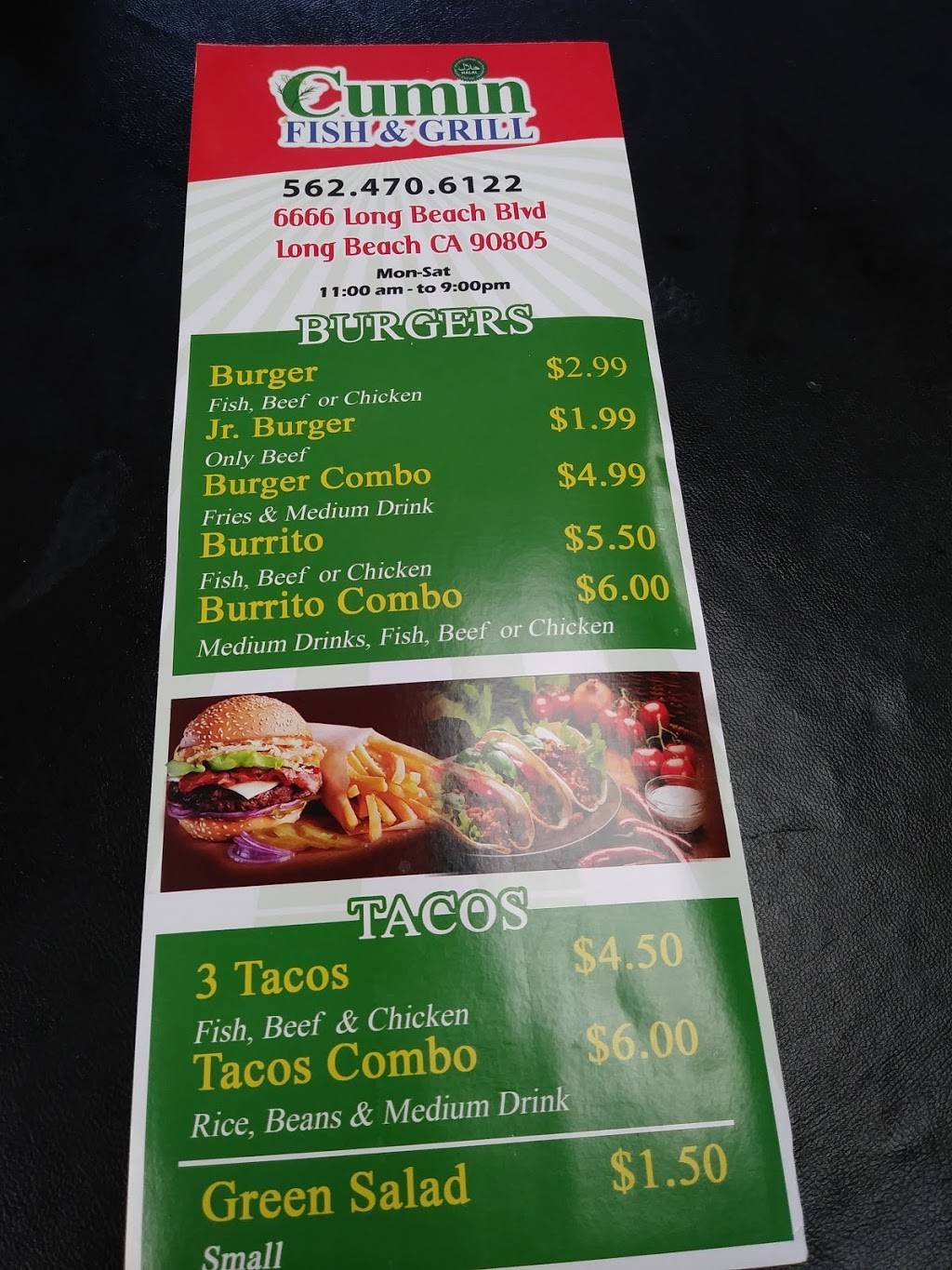 Cumin Fish & Grill | restaurant | 6666 Long Beach Boulevard, Long Beach, CA 90805, USA | 5624706122 OR +1 562-470-6122