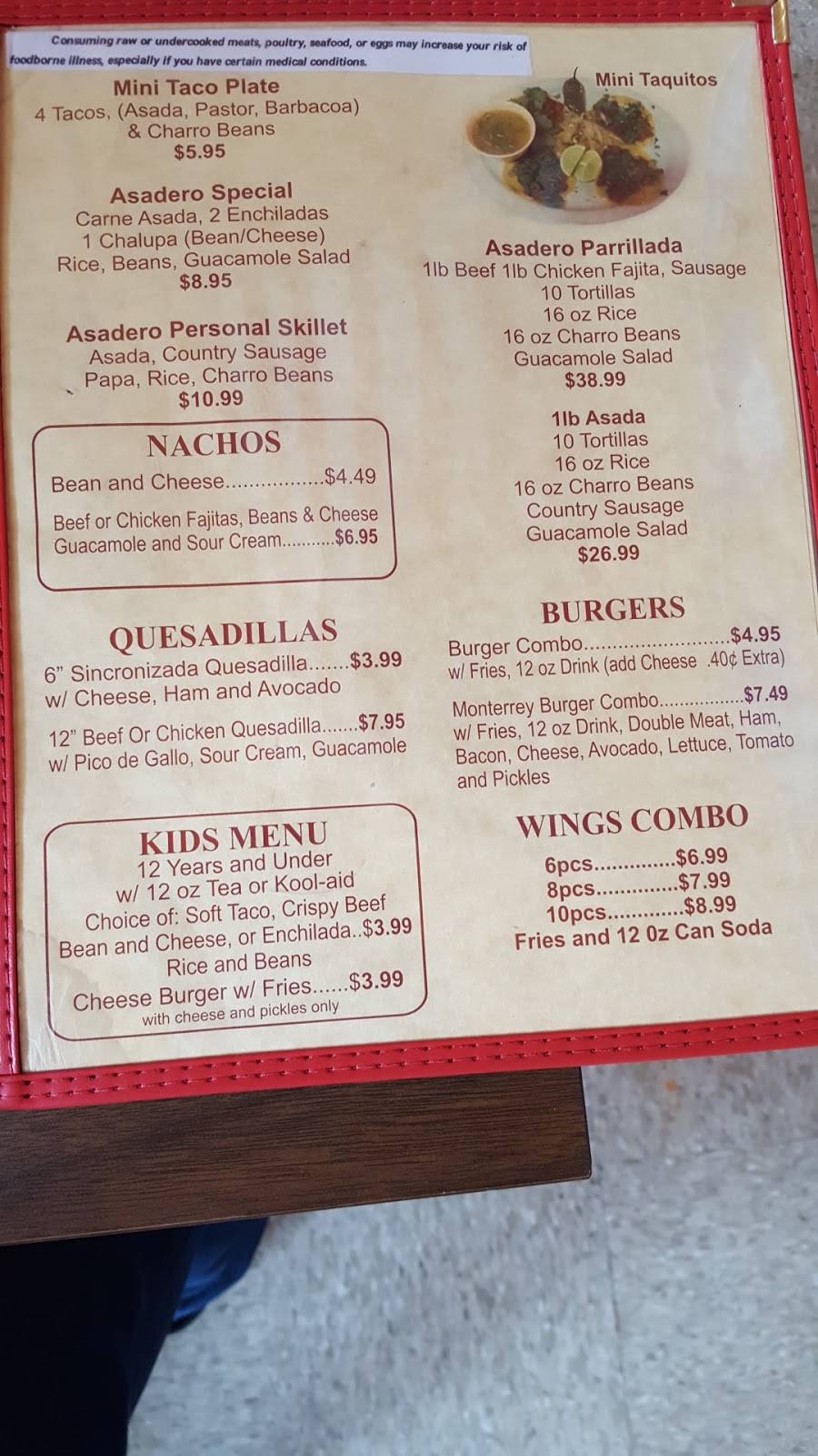 Asadero Mexican Restaurant | restaurant | 1327 Culebra Rd, San Antonio, TX 78201, USA | 2107360149 OR +1 210-736-0149