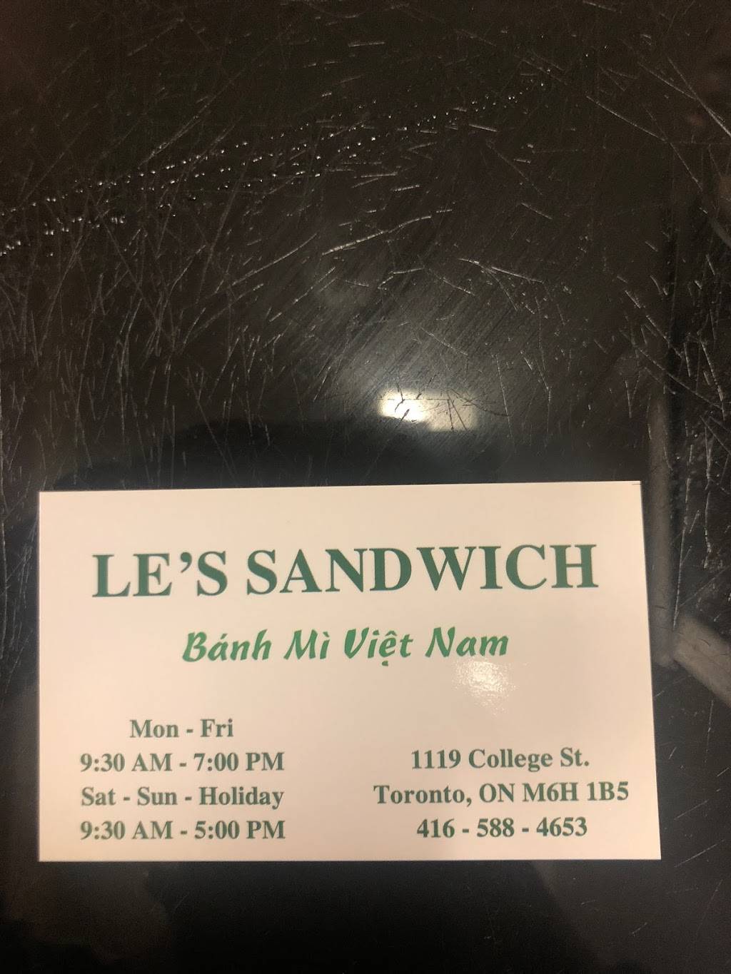 Les Sandwich | restaurant | 1119 College St, Toronto, ON M6H 3K5, Canada | 4165884653 OR +1 416-588-4653
