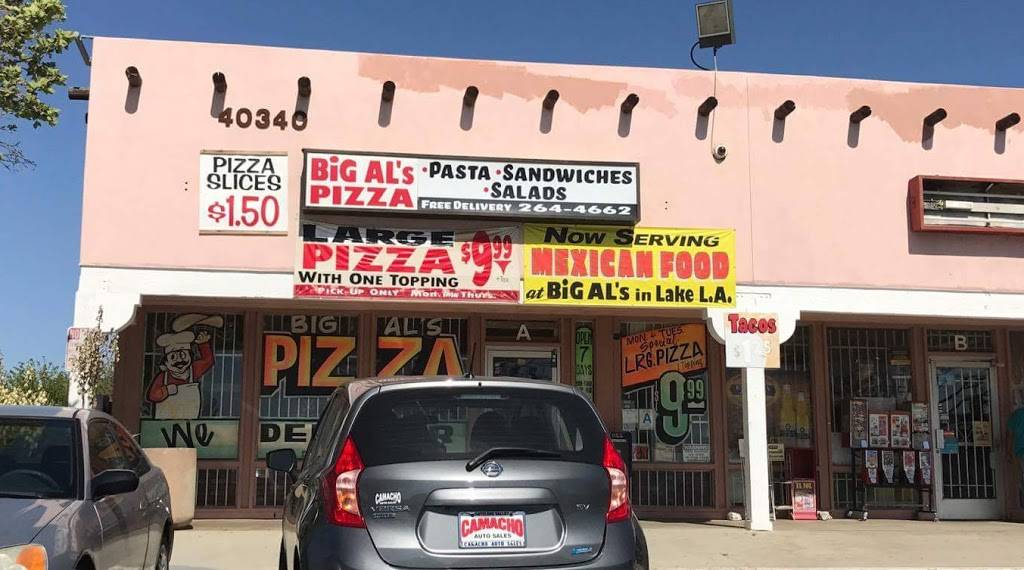 Big Als Pizza | meal delivery | 40340 170th St E, Palmdale, CA 93591, USA | 6612644662 OR +1 661-264-4662