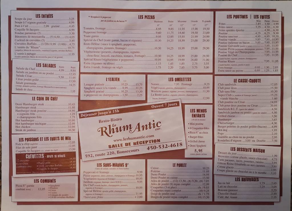Le Rhum Antic | restaurant | 592 QC-220, Bonsecours, QC J0E 1H0, Canada | 4505324618 OR +1 450-532-4618