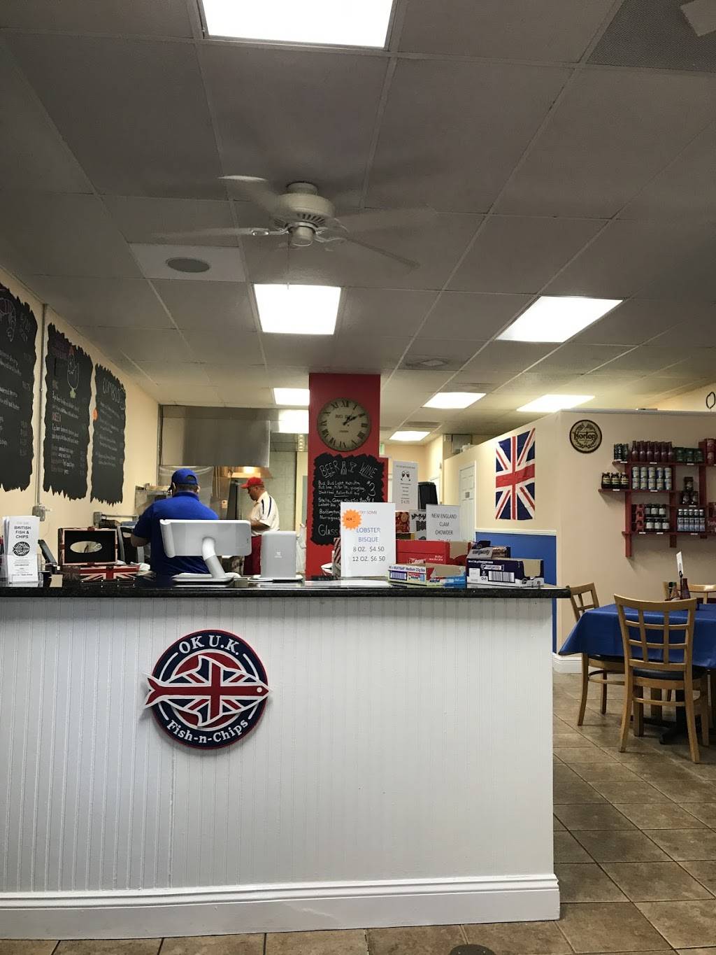 OK UK Fish-n-Chips | restaurant | 15200 S Tamiami Trail #104, Fort Myers, FL 33908, USA | 2392886124 OR +1 239-288-6124