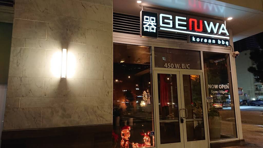 Genwa Korean BBQ | restaurant | 450 W Olympic Blvd, Los Angeles, CA 90015, USA | 2134596600 OR +1 213-459-6600
