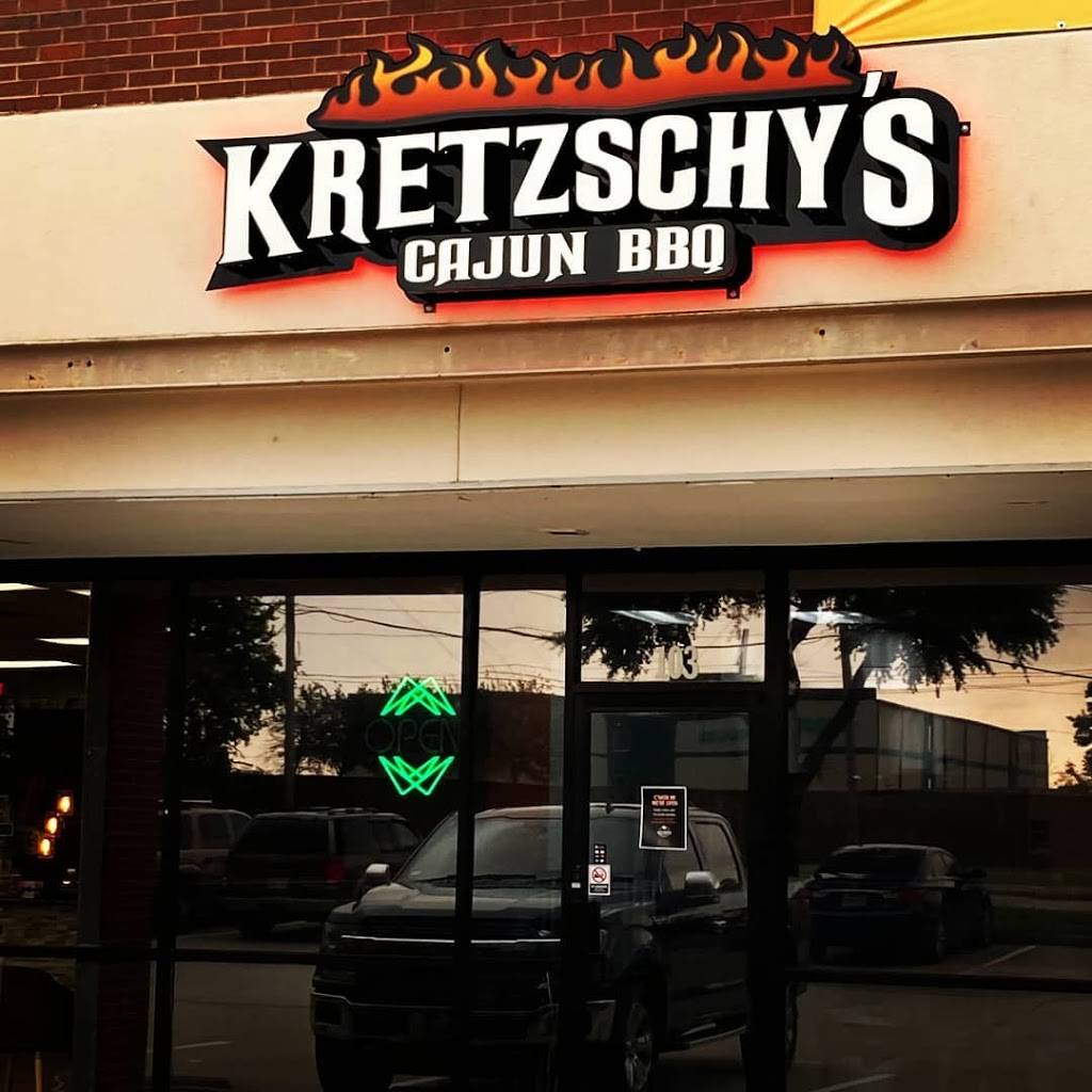 Kretzschys Cajun BBQ | restaurant | 1301 FM407 Suite 103, Lewisville, TX 75077, USA | 2145139305 OR +1 214-513-9305