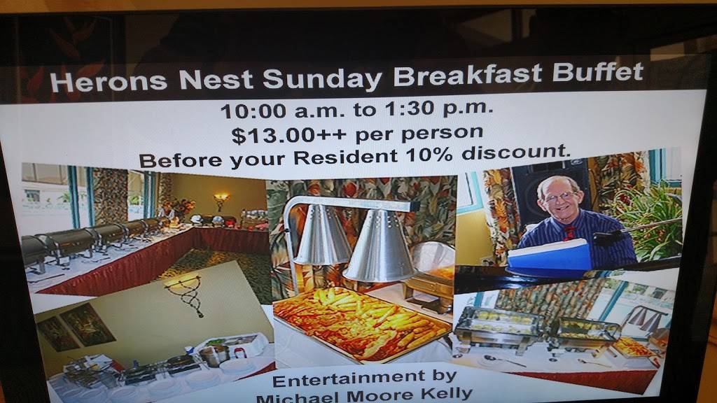 Herons Nest Restaurant | restaurant | 2250 Herons Glen Blvd, North Fort Myers, FL 33917, USA | 2397314545 OR +1 239-731-4545