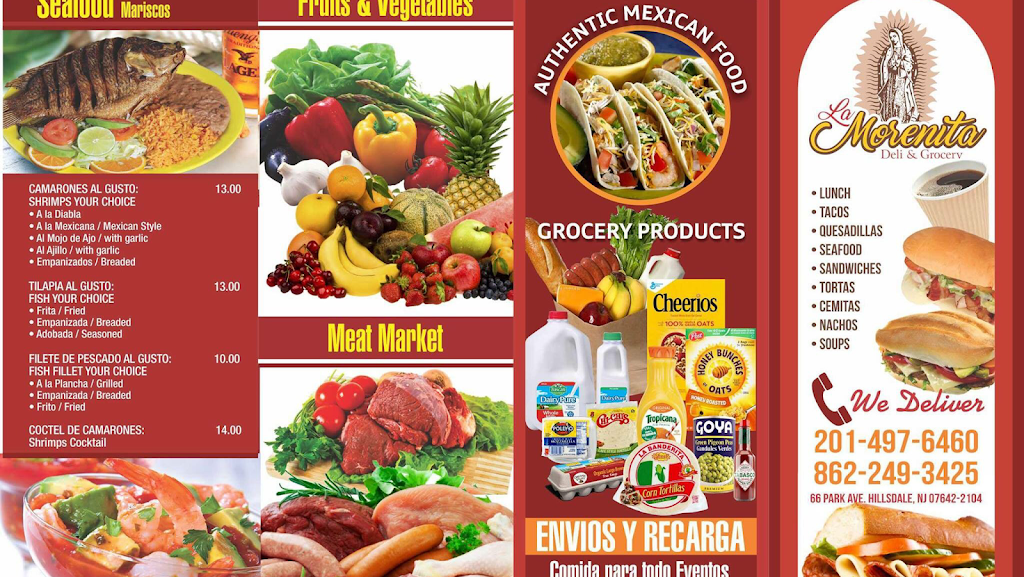 La Morenita Deli and Grocery | restaurant | 66 Park Ave, Hillsdale, NJ 07642, USA | 8622493425 OR +1 862-249-3425